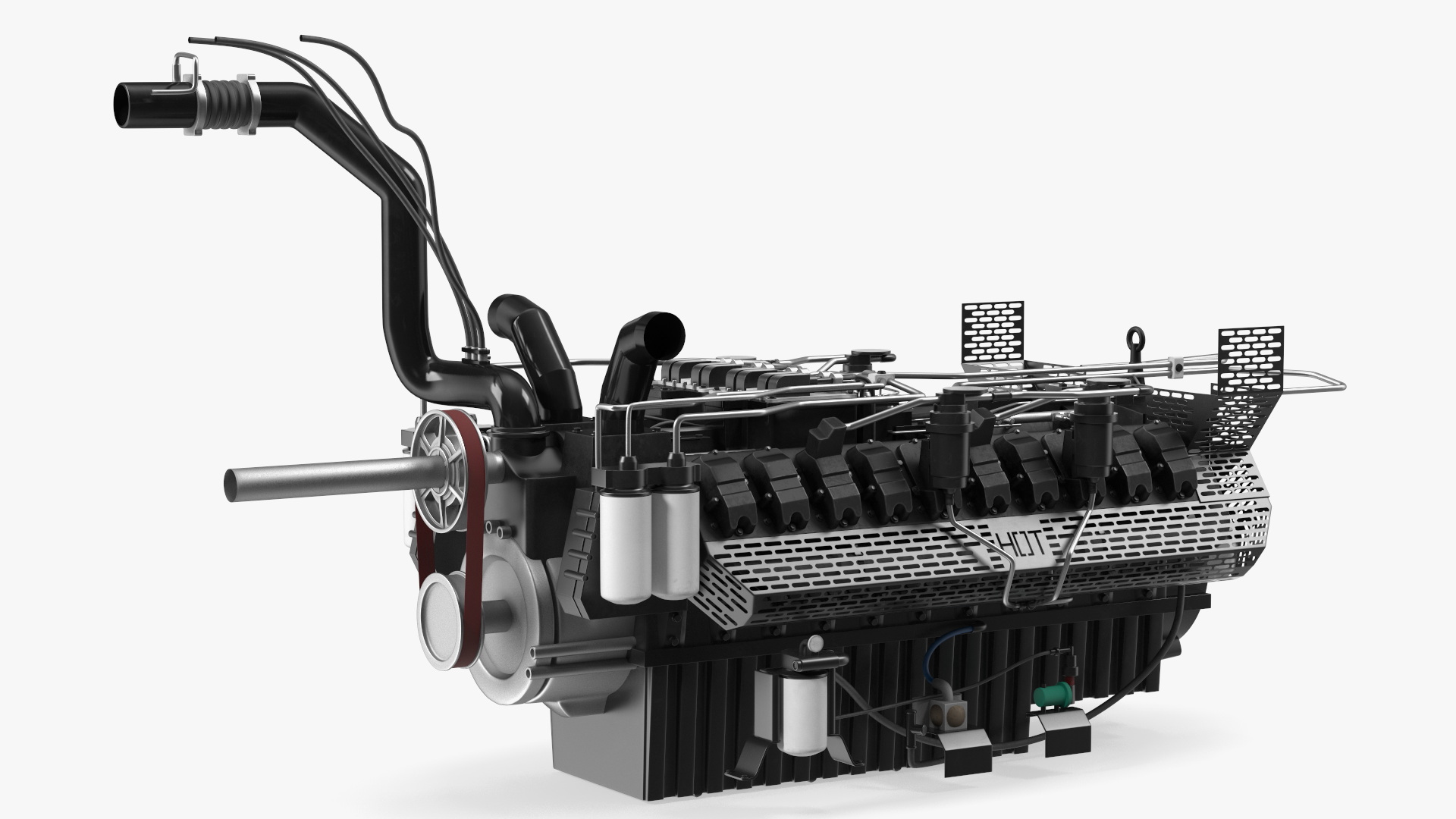 3D Engine for Industrial Diesel Generator model