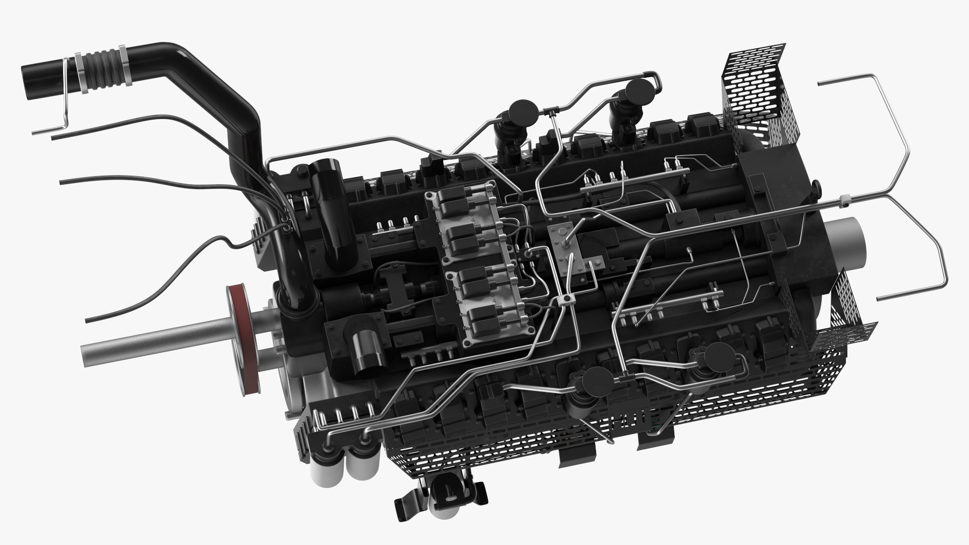 3D Engine for Industrial Diesel Generator model