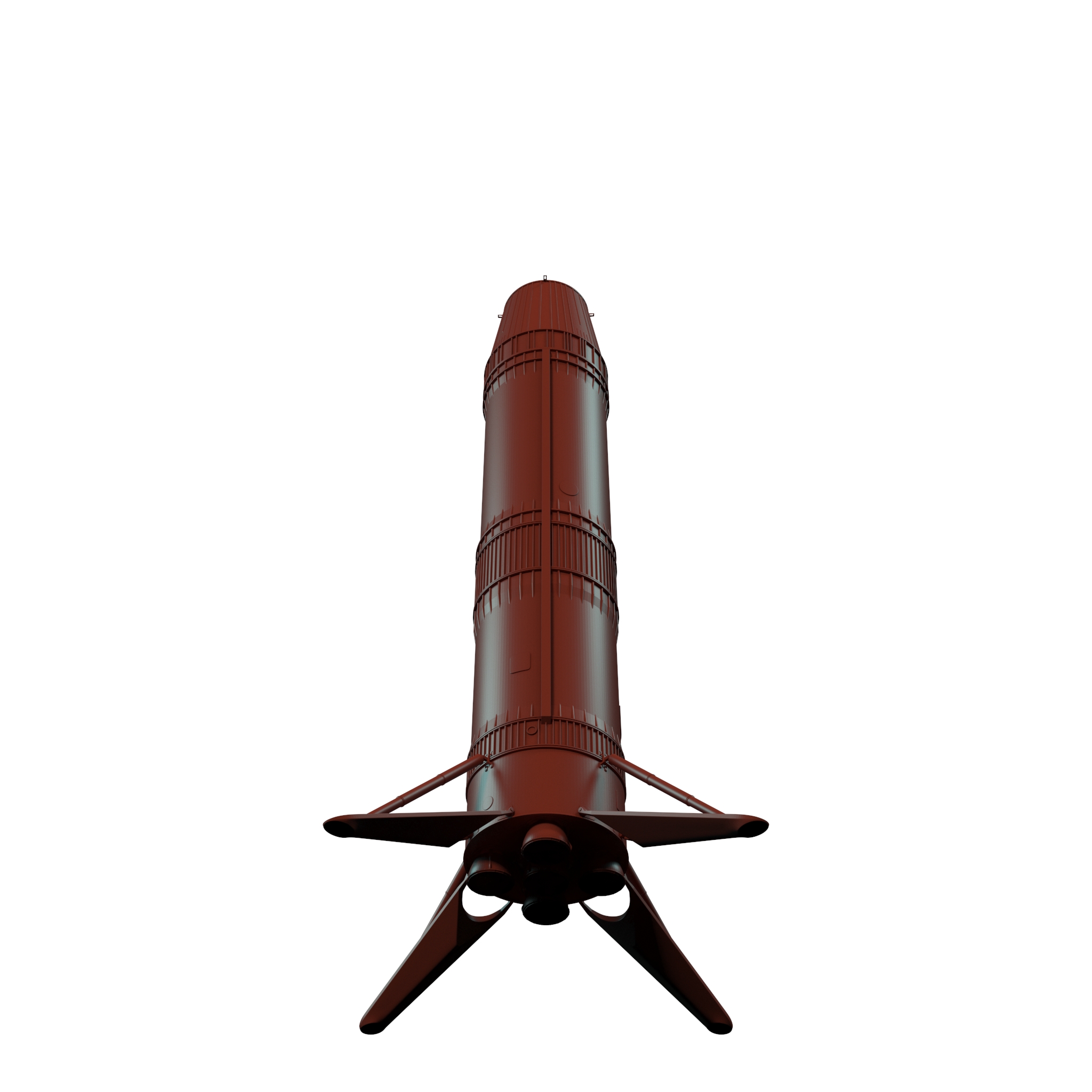 3D model Next Generation Space Rocket Standing Pose for 3D Print