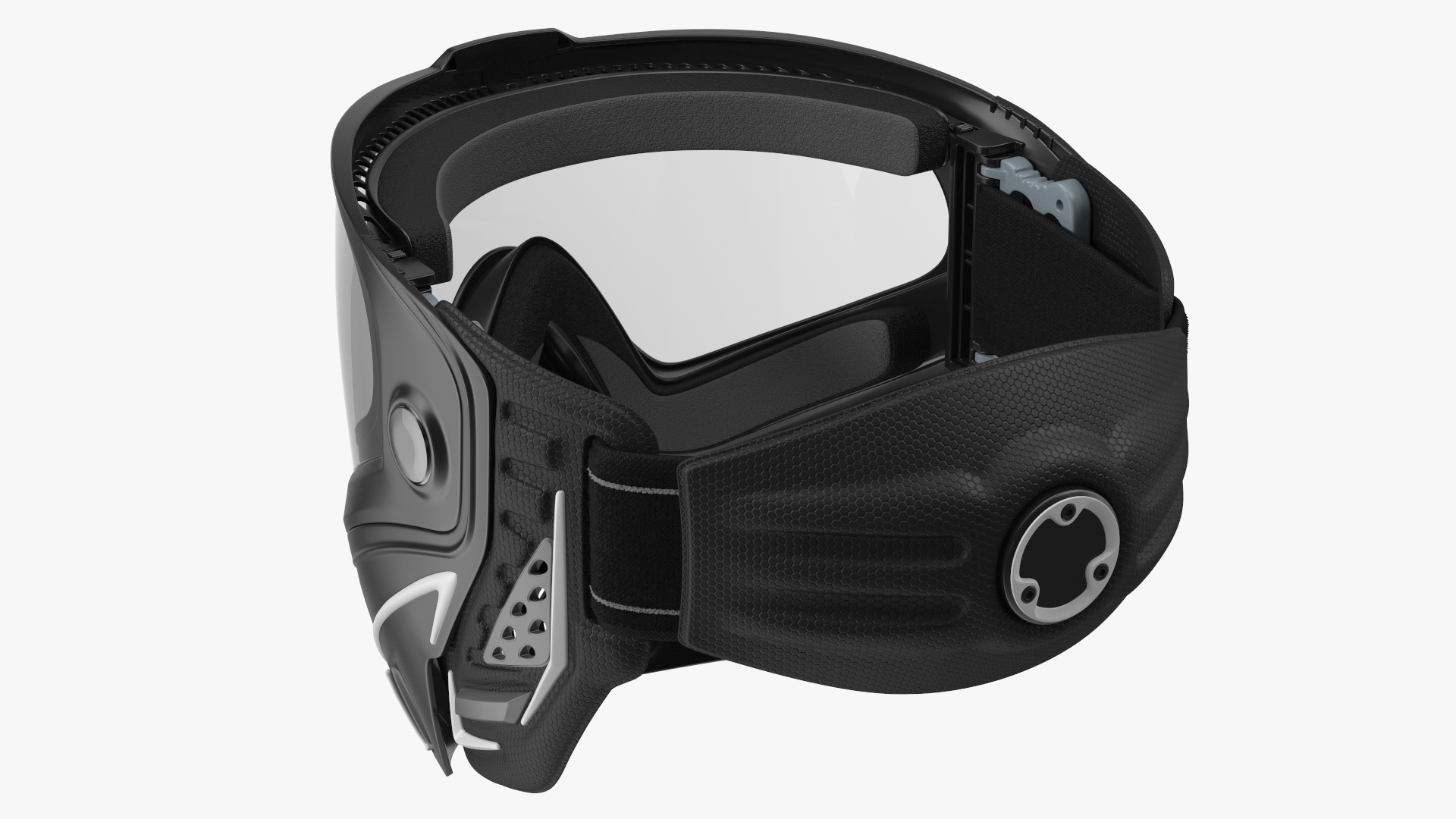 3D Airsoft Full Face Mask Black model