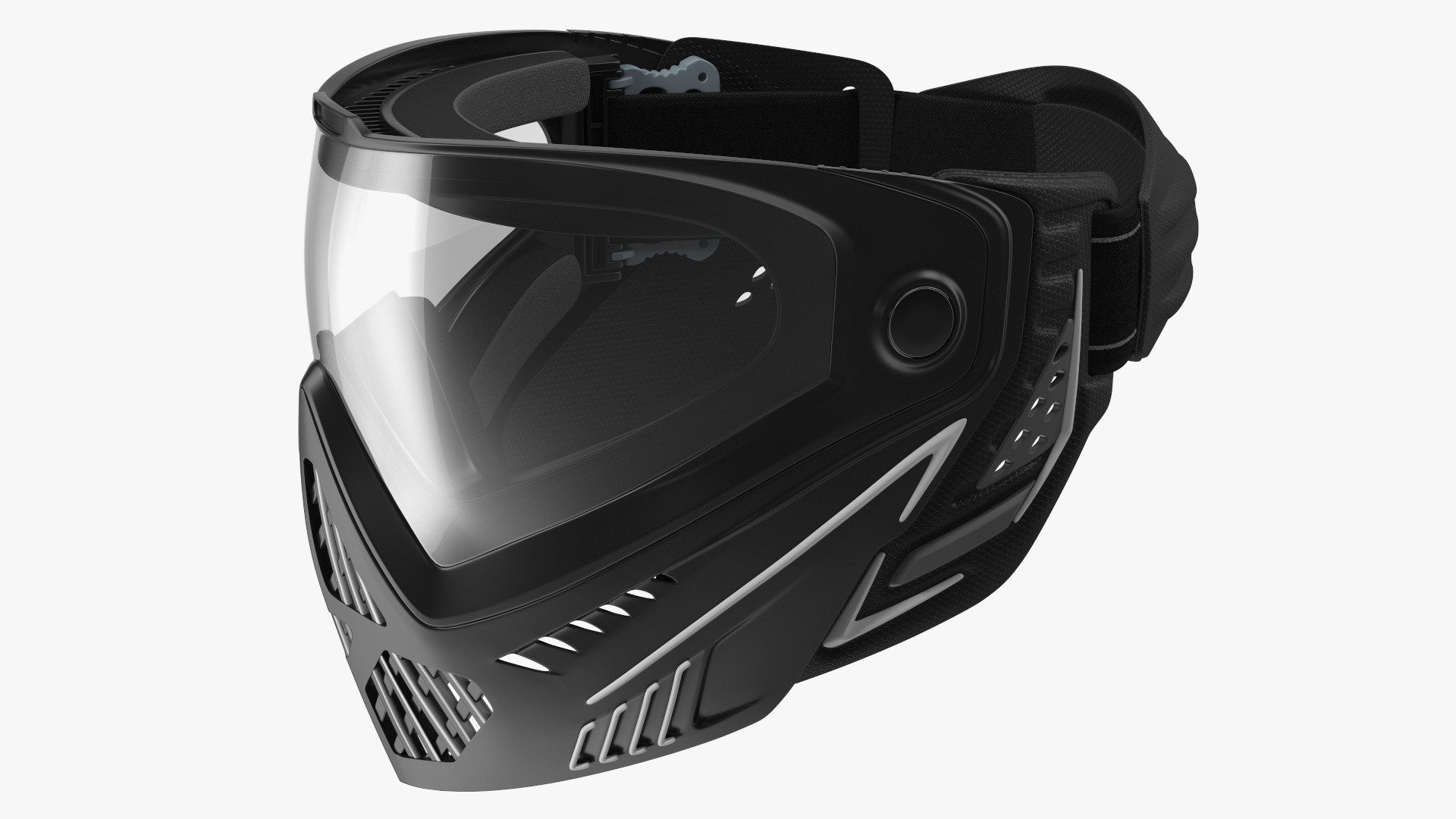 3D Airsoft Full Face Mask Black model