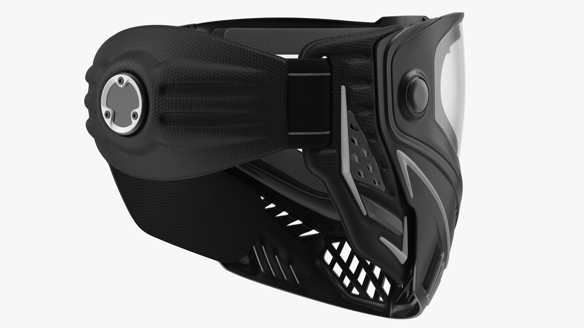 3D Airsoft Full Face Mask Black model