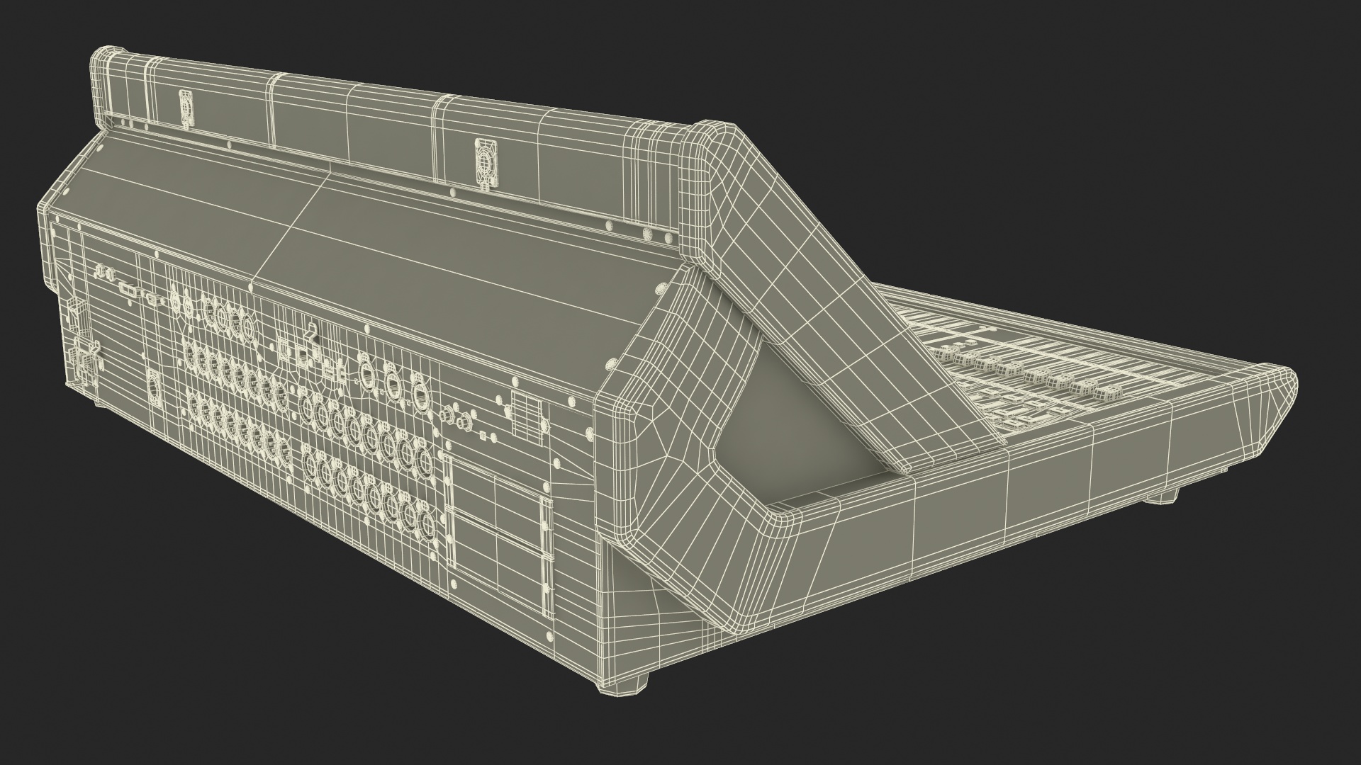 Live Mixing Console Grey 3D model