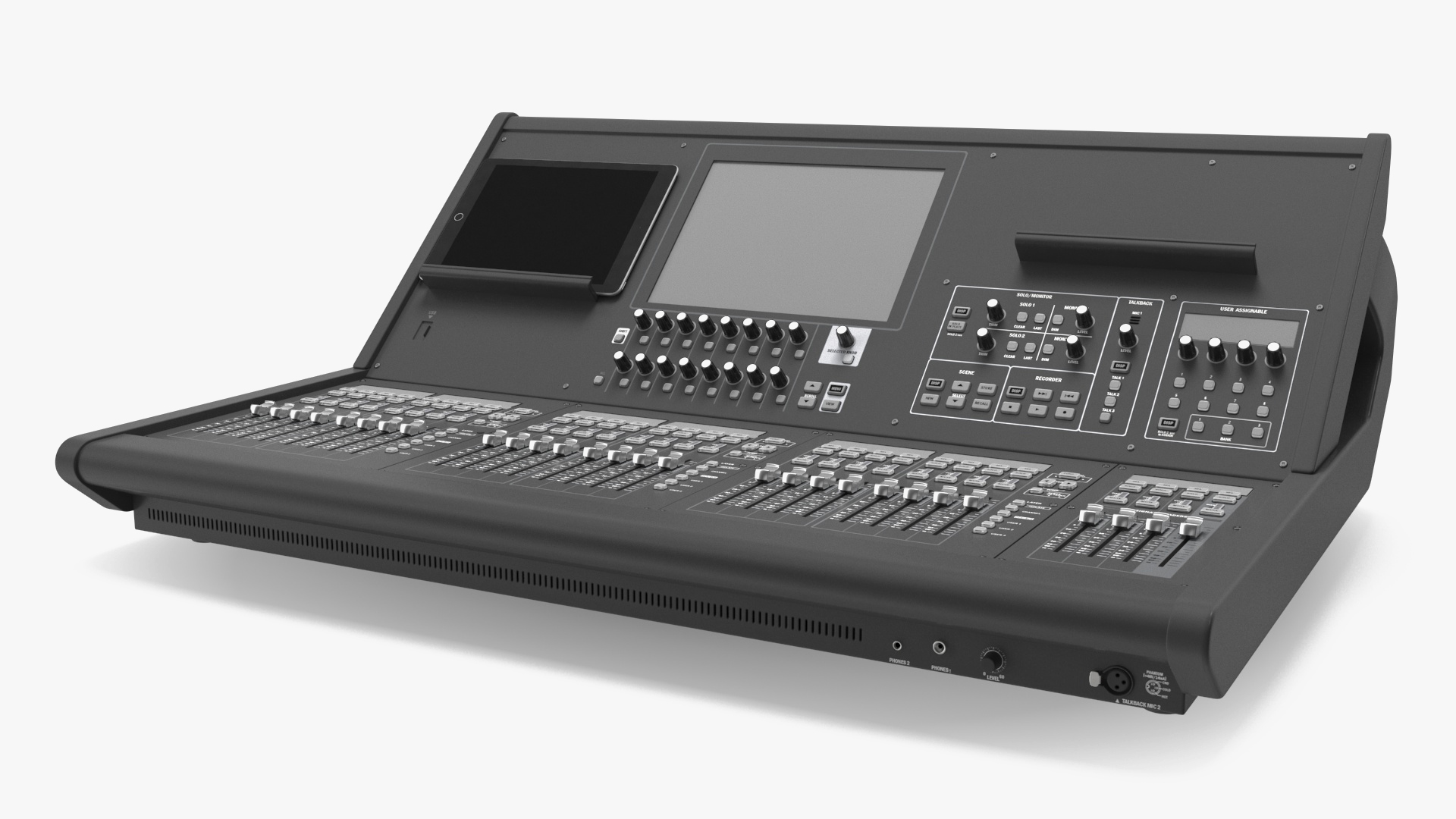 Live Mixing Console Grey 3D model