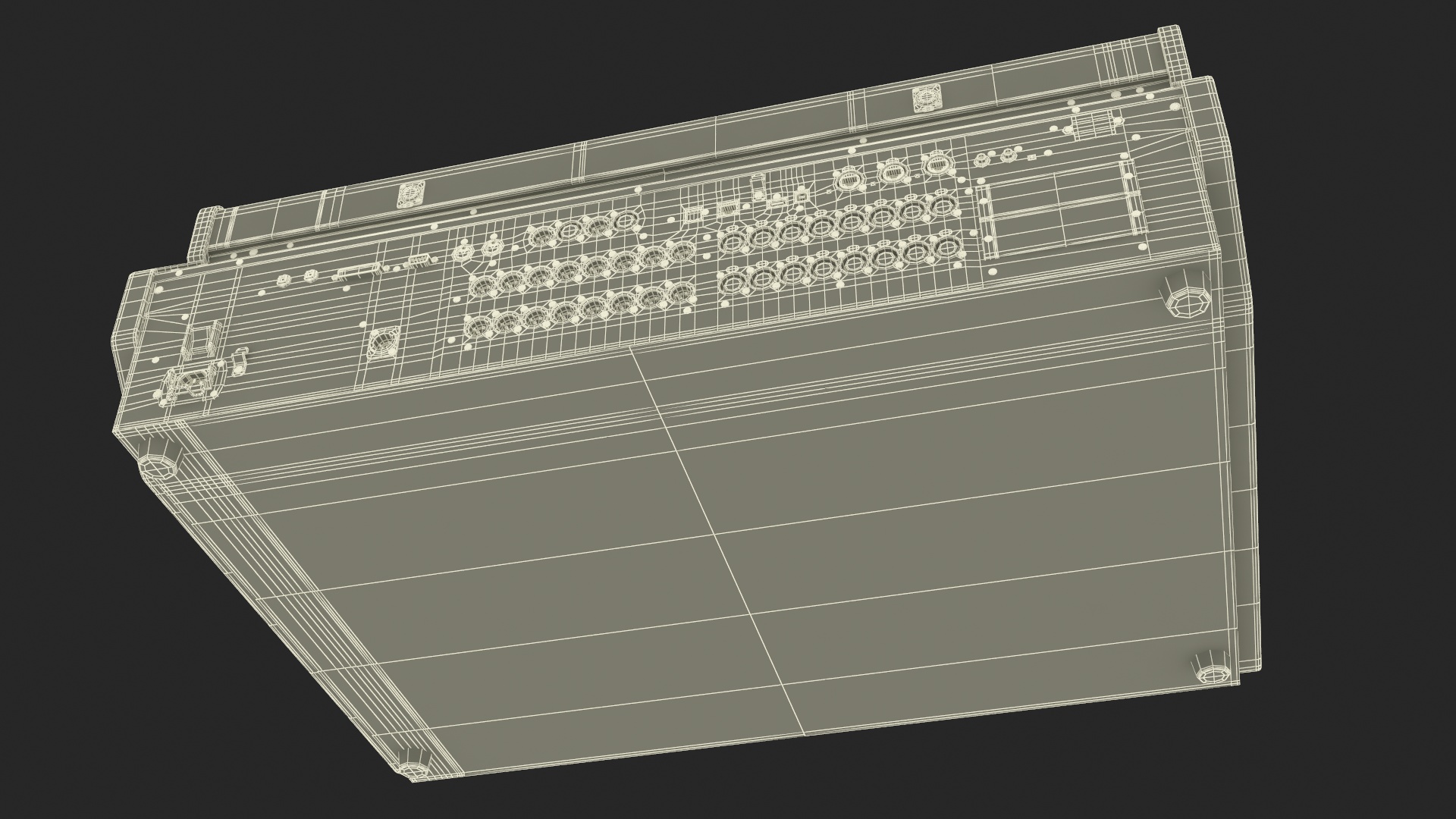 Live Mixing Console Grey 3D model