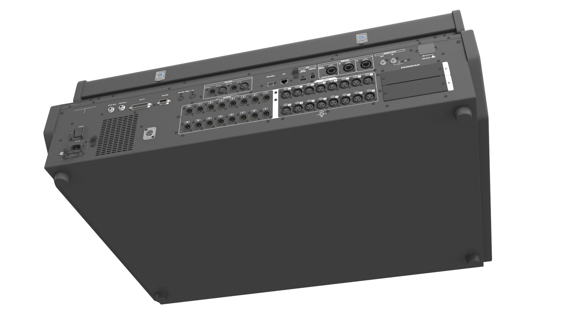 Live Mixing Console Grey 3D model