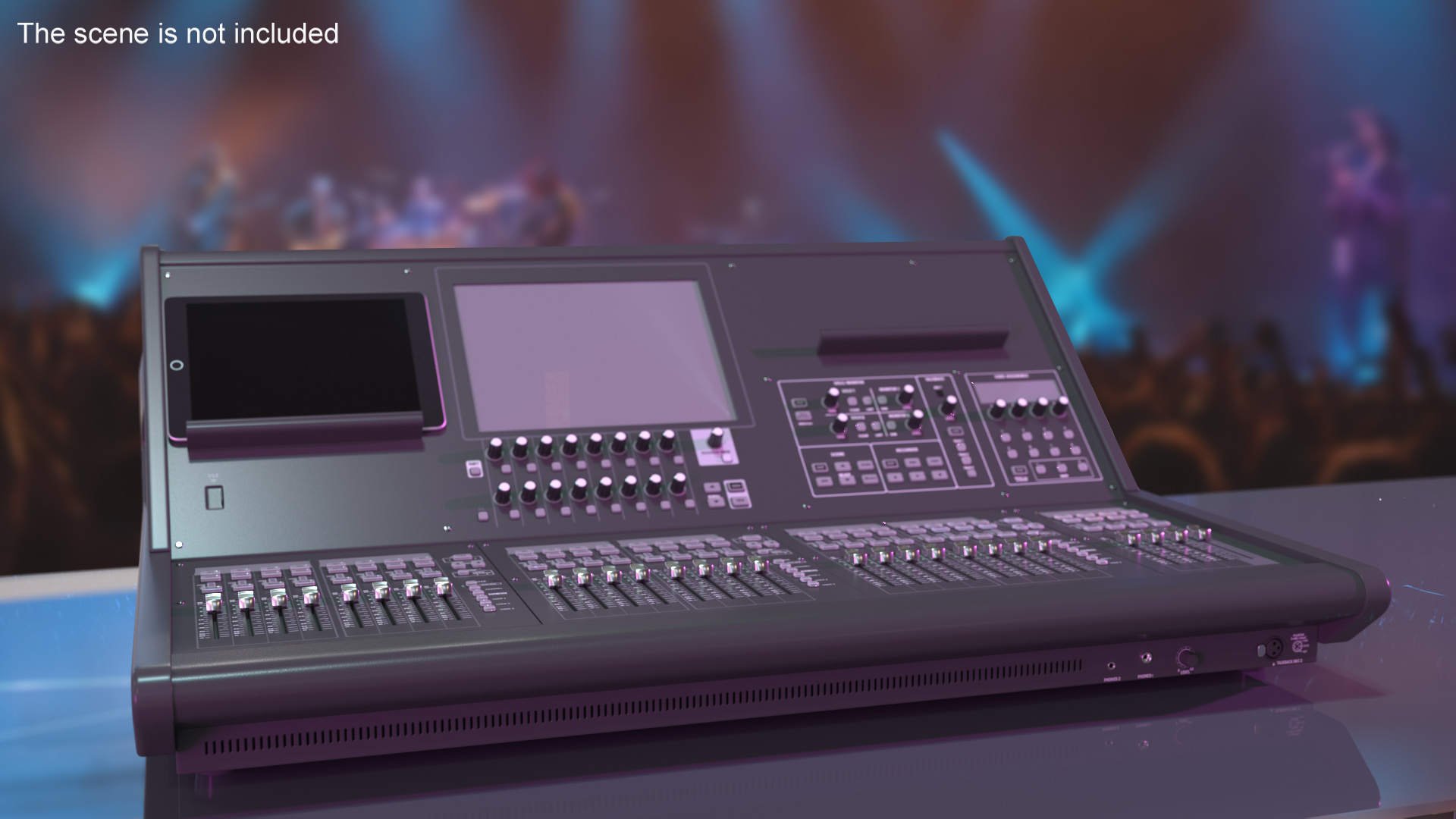 Live Mixing Console Grey 3D model