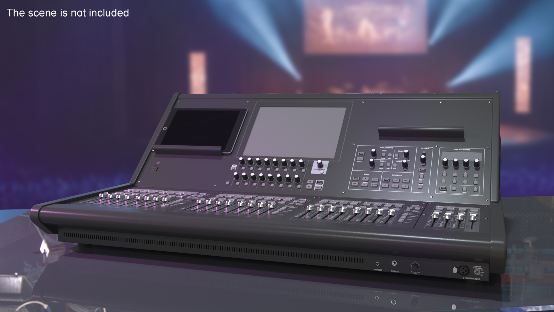 Live Mixing Console Grey 3D model