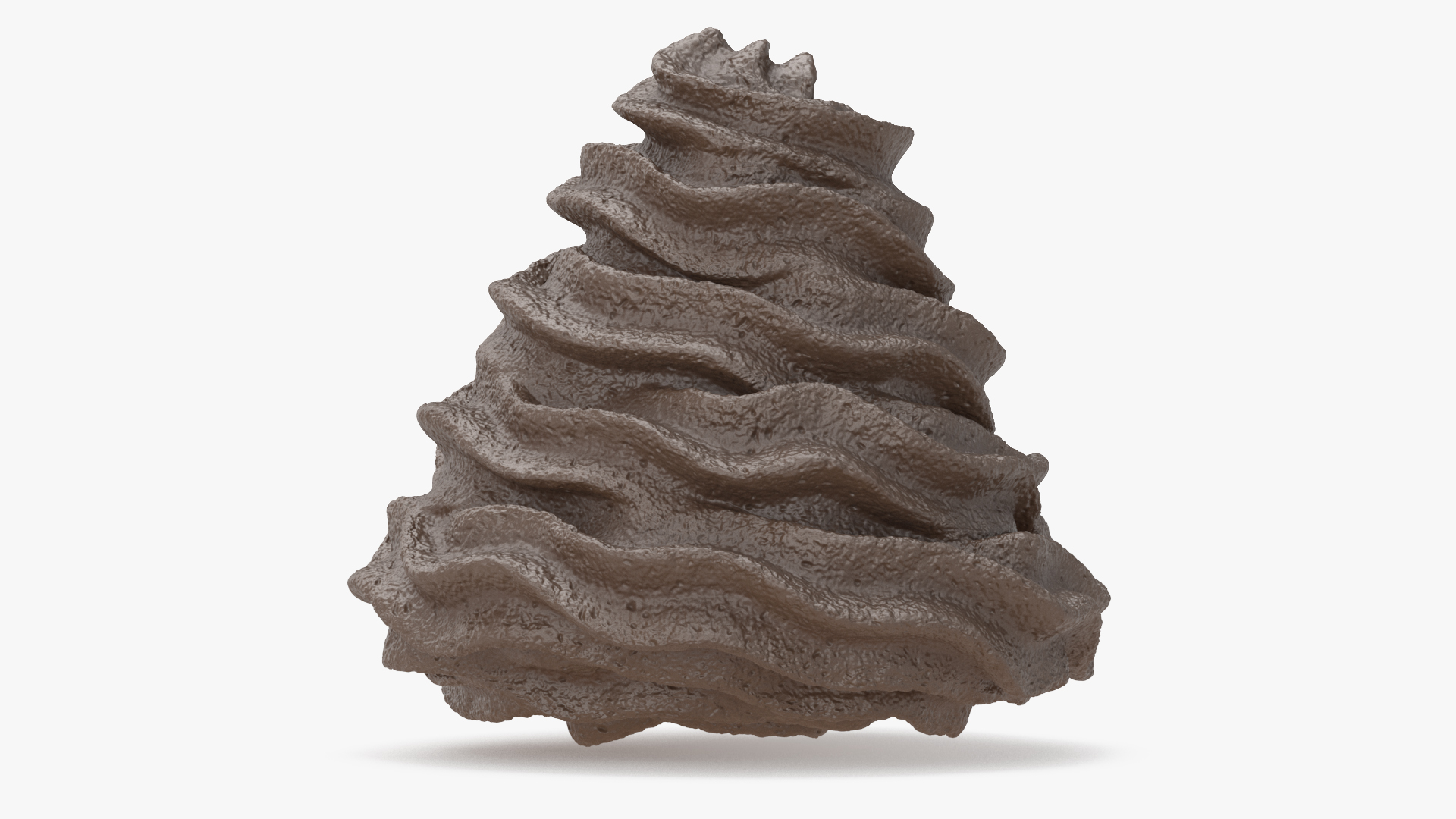 3D Chocolate Whipped Cream model