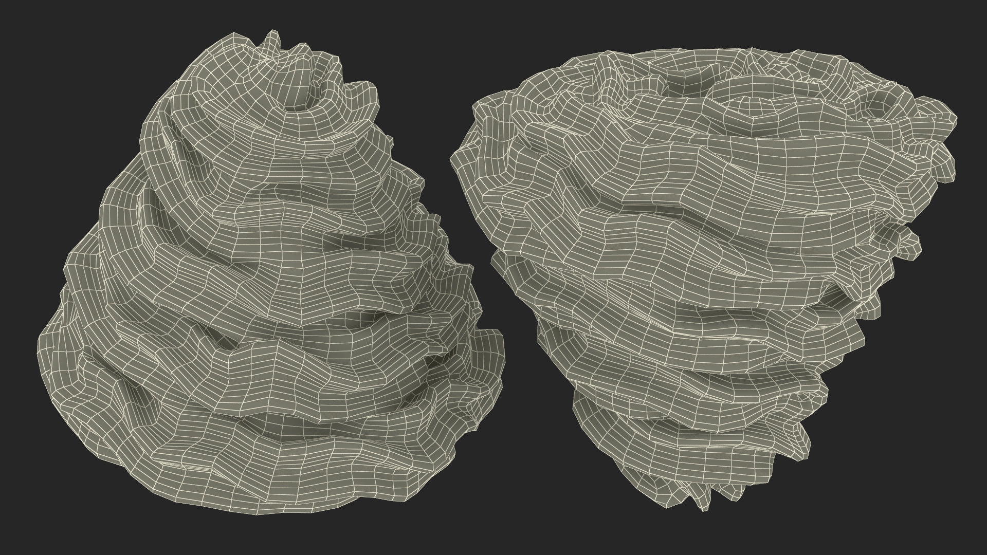 3D Chocolate Whipped Cream model