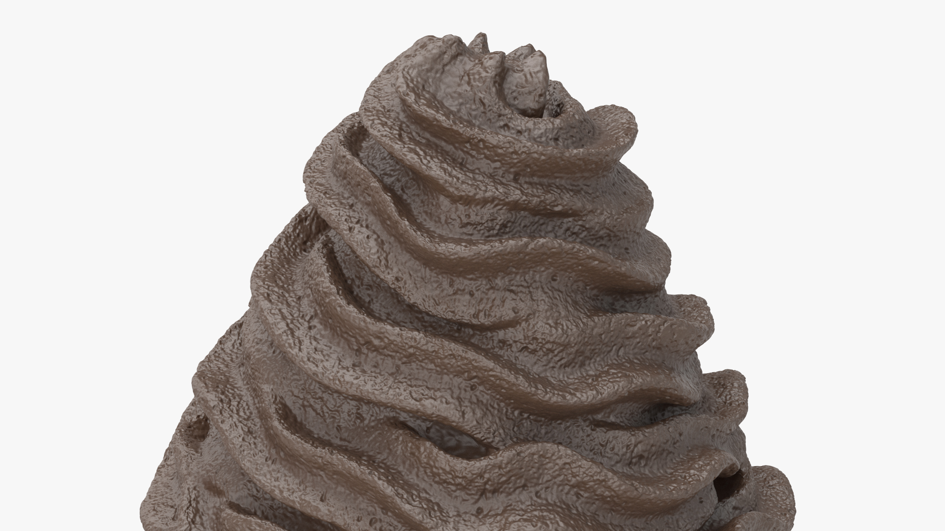 3D Chocolate Whipped Cream model