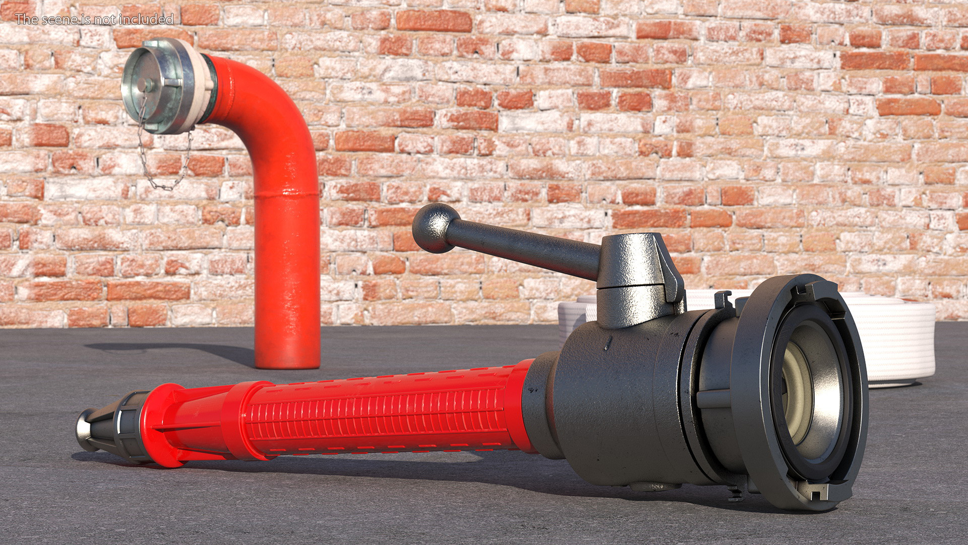 3D Plastic Fire Fighting Hose Nozzle model