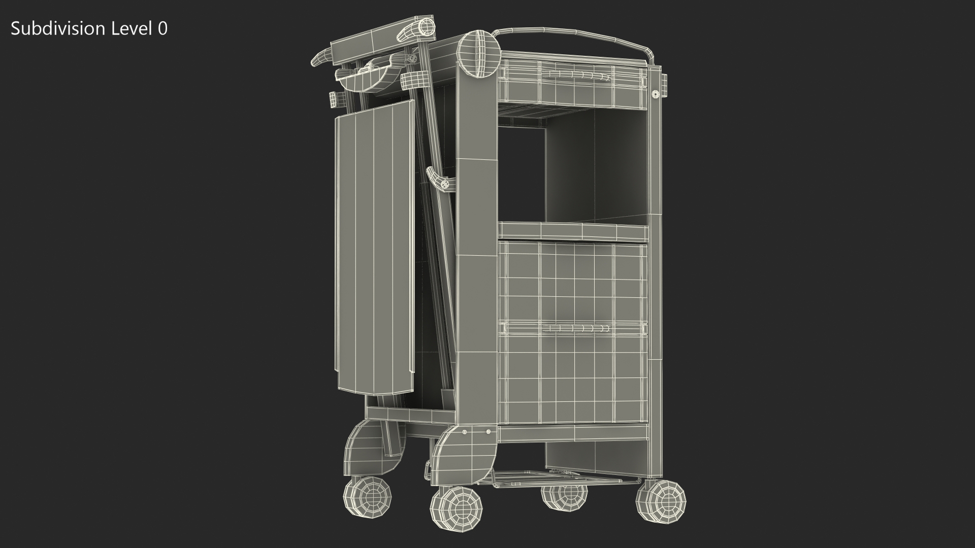 3D Self Service Bedside Cabinet model