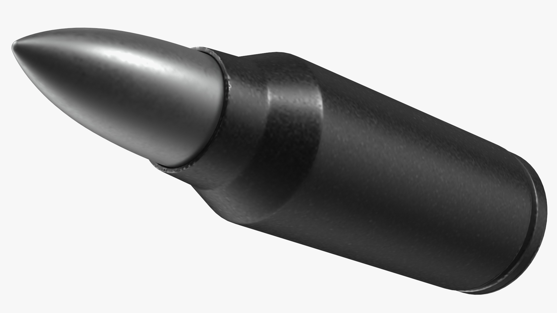 3D Futuristic Rifle with Bullet Dark Colored