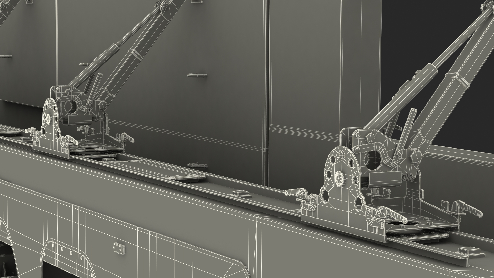 Concrete Panel Semi Trailer Loaded 3D model