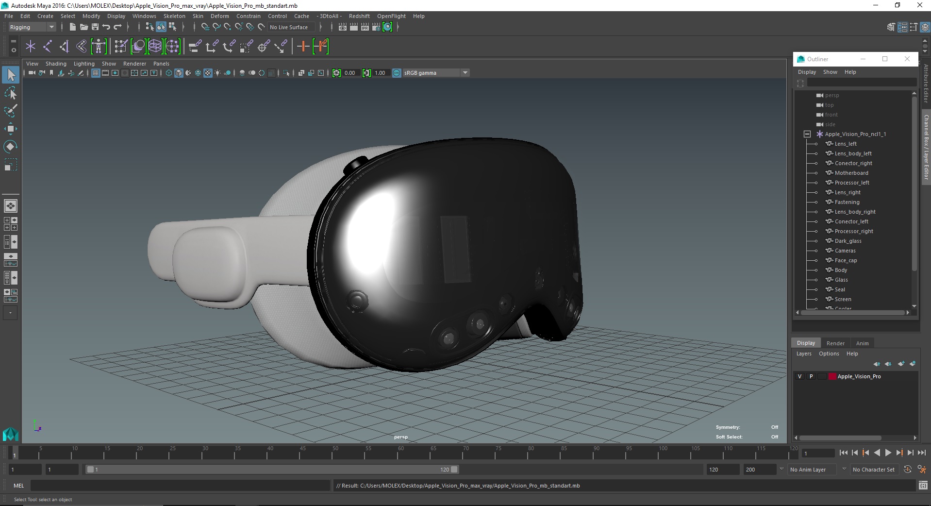 3D Apple Vision Pro