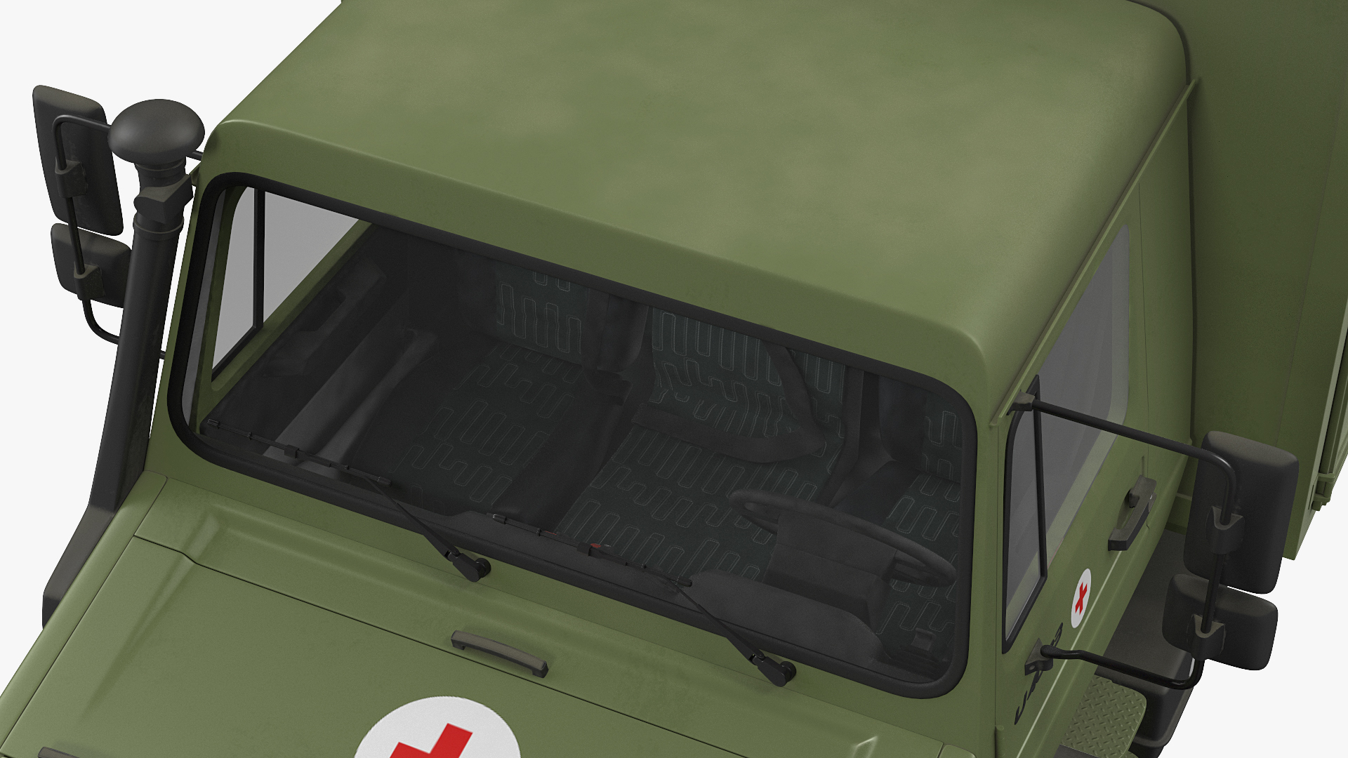3D Mercedes Unimog 4023 Ambulance Vehicle model
