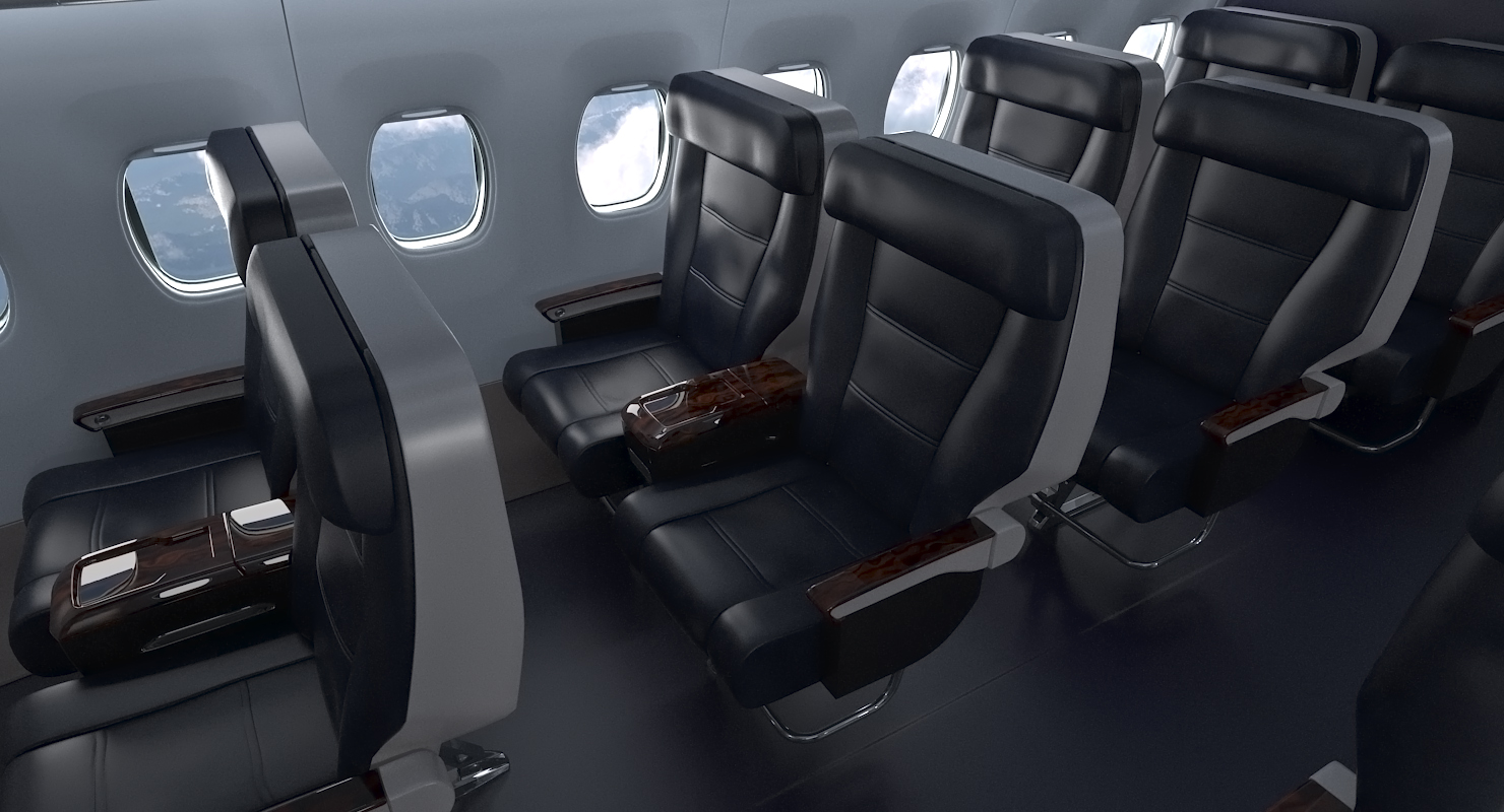 Boeing 737 800 with Interior Delta Air Lines 3D model