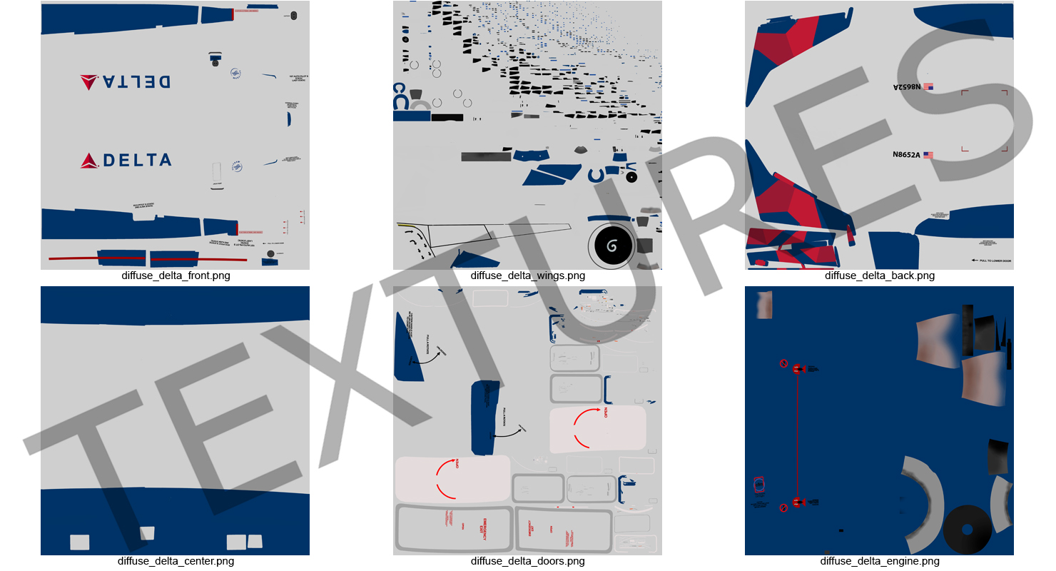Boeing 737 800 with Interior Delta Air Lines 3D model