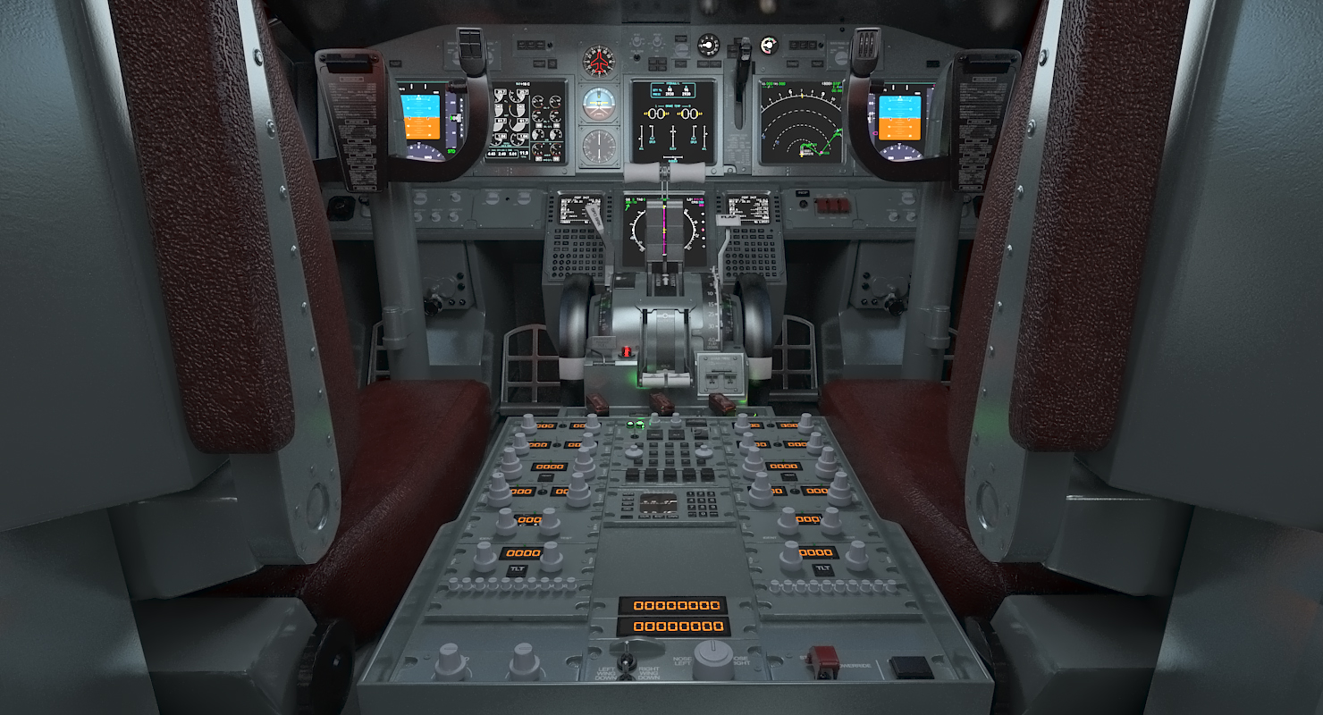 Boeing 737 800 with Interior Delta Air Lines 3D model