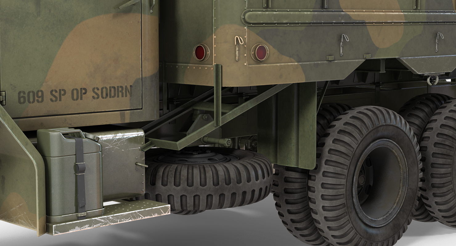 US Truck M109 Shop Van Rigged 3D model