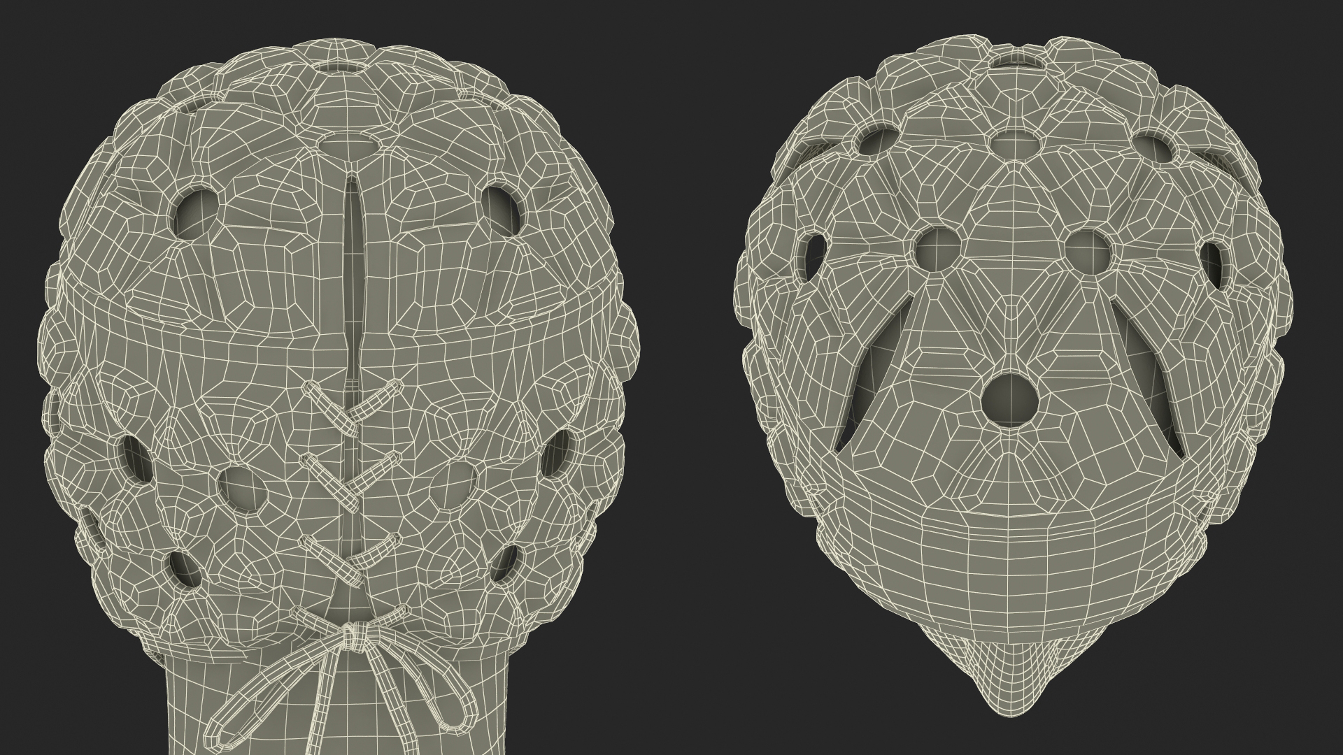 3D Rugby Helmet on African American Man Head