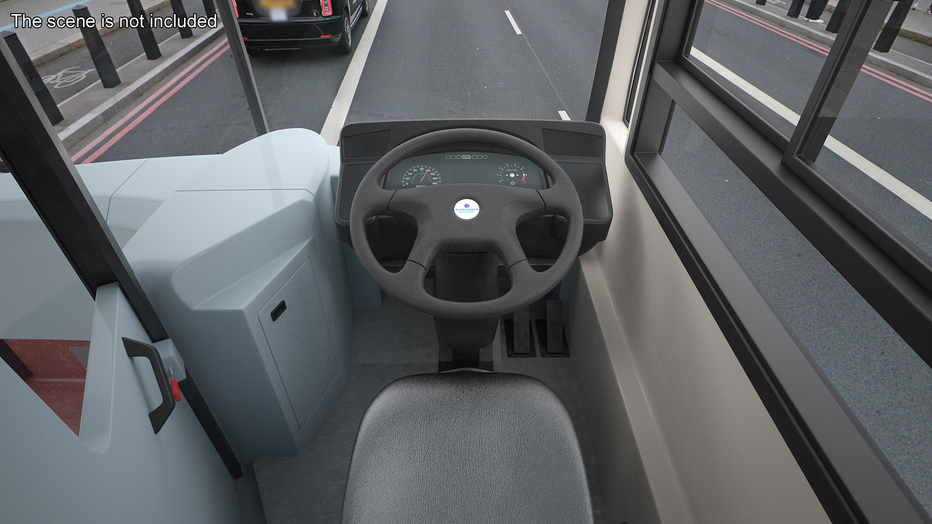 3D Double Decker City Bus Enviro400 Simple Interior model