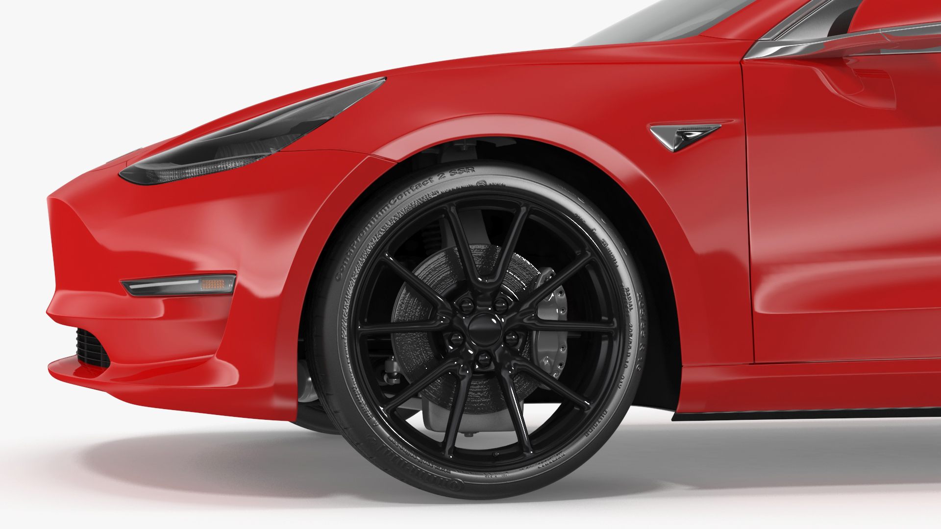 Tesla with Thule Car Roofbox on Roof Rack Rigged for Maya 3D