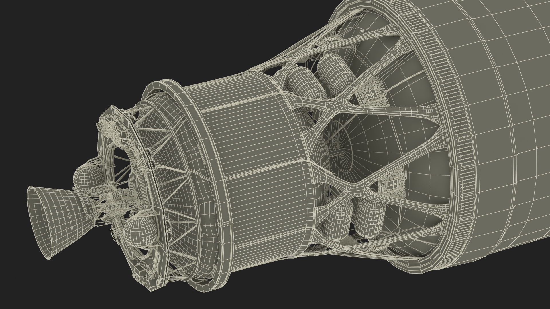 Generic Space Rocket Engine 3D