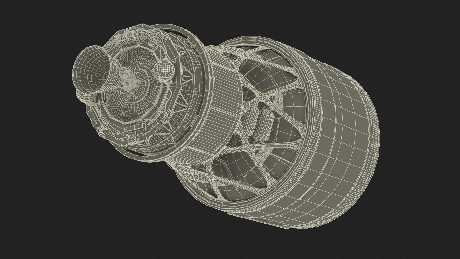 Generic Space Rocket Engine 3D