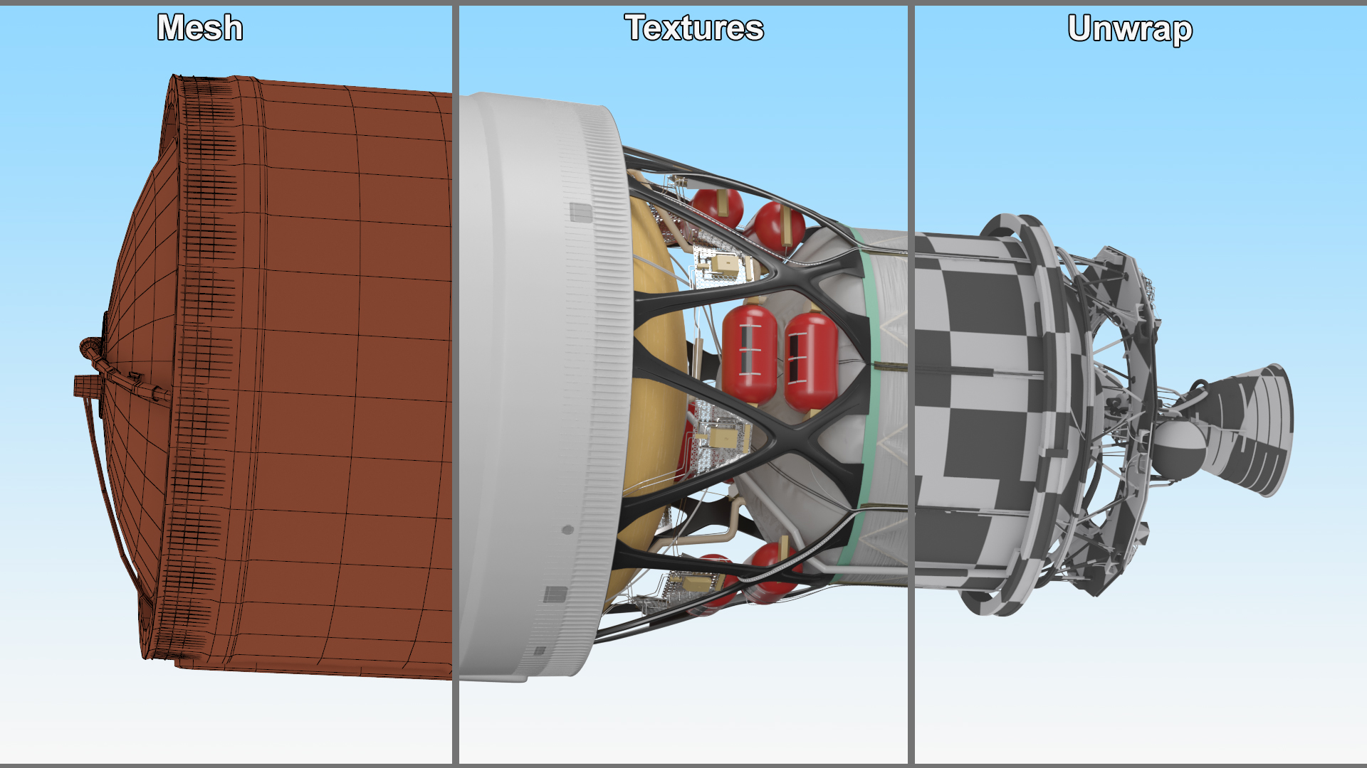 Generic Space Rocket Engine 3D