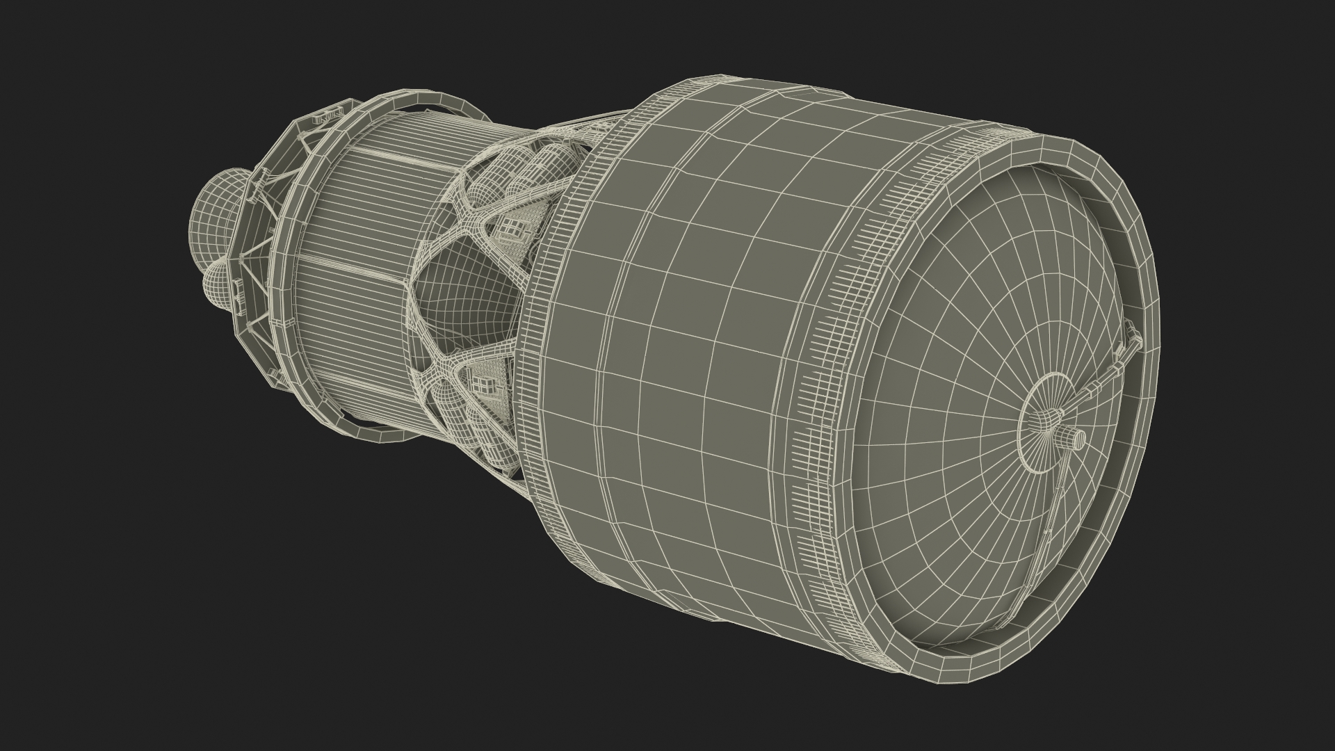 Generic Space Rocket Engine 3D