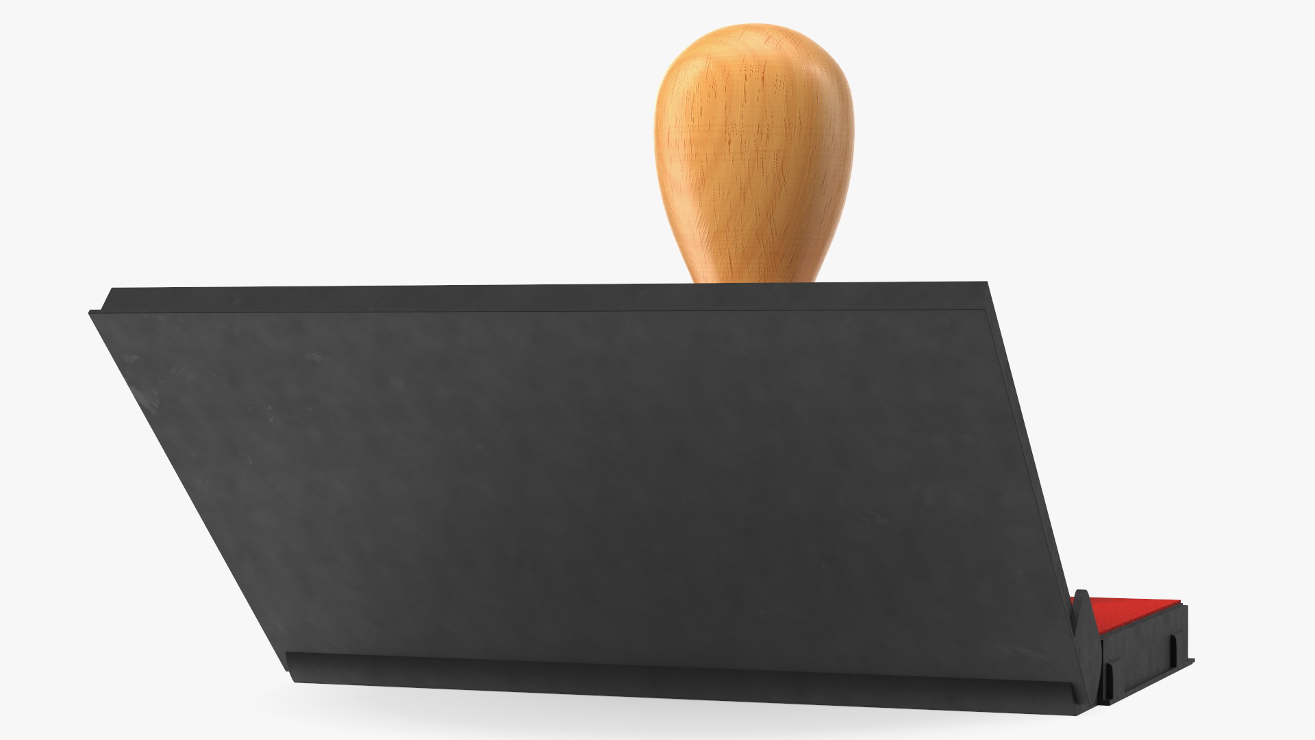 3D Stamp with Wood Handle and Inkpad Certified model