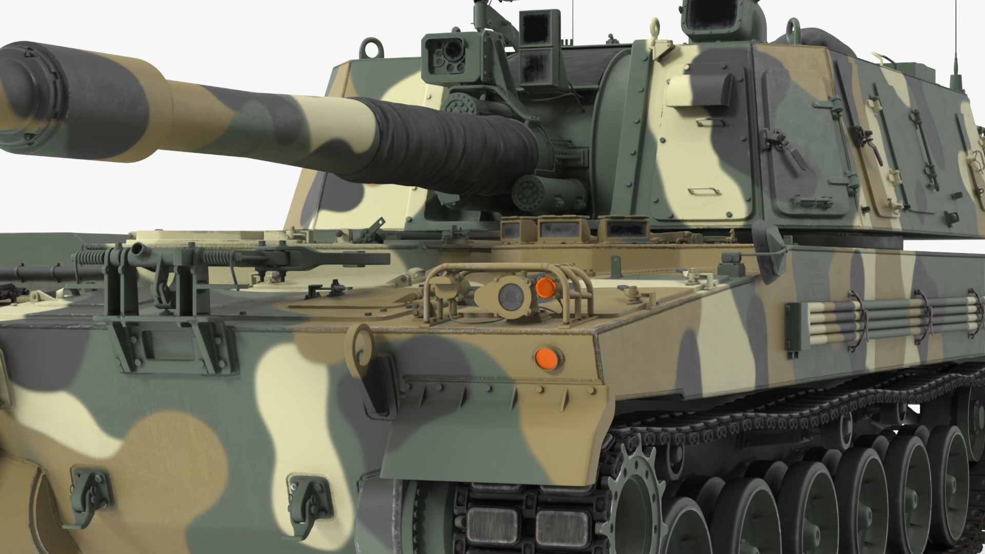 3D model K9 Thunder South Korean Artillery System