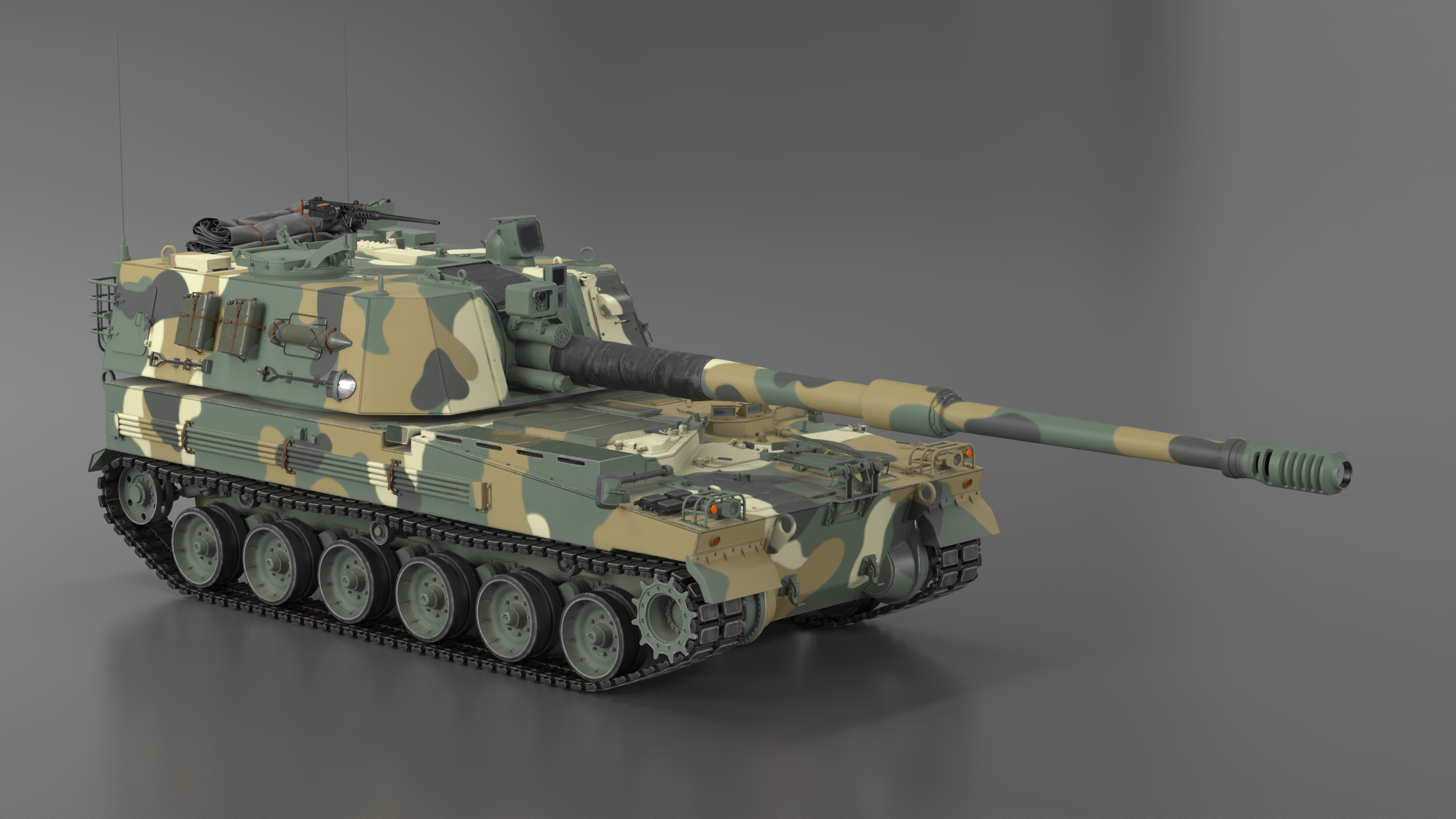 3D model K9 Thunder South Korean Artillery System