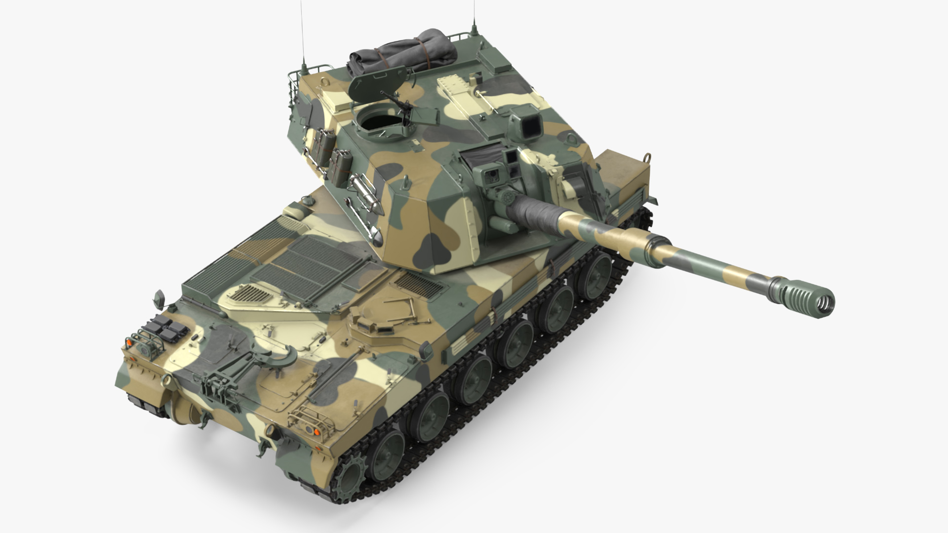 3D model K9 Thunder South Korean Artillery System