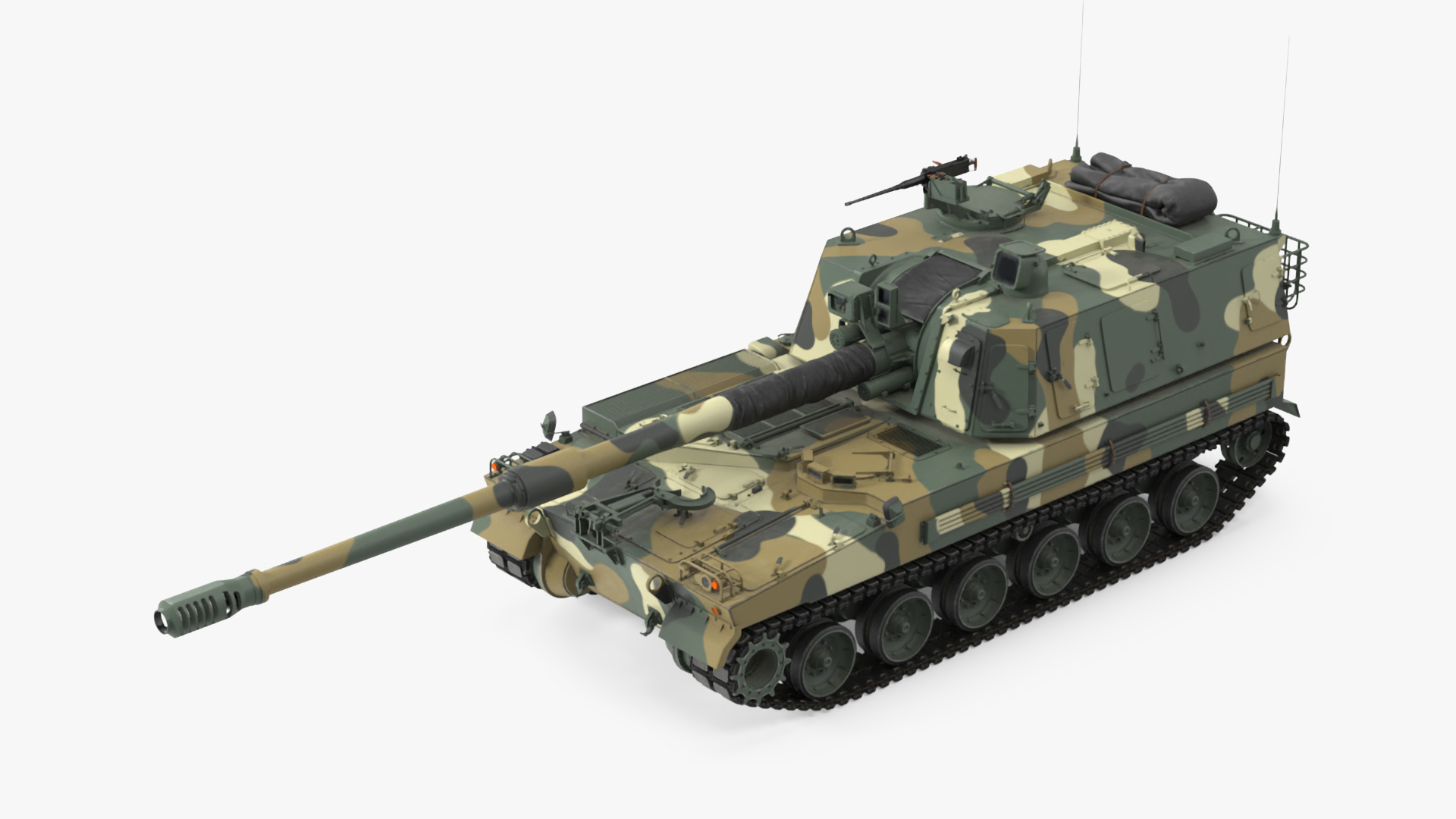 3D model K9 Thunder South Korean Artillery System