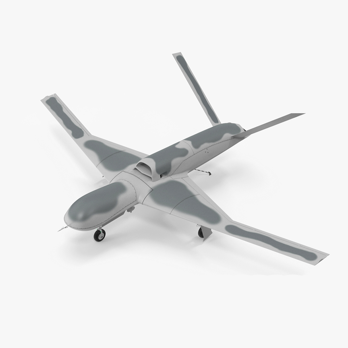 3D model General Atomics Avenger Drone Rigged for Cinema 4D