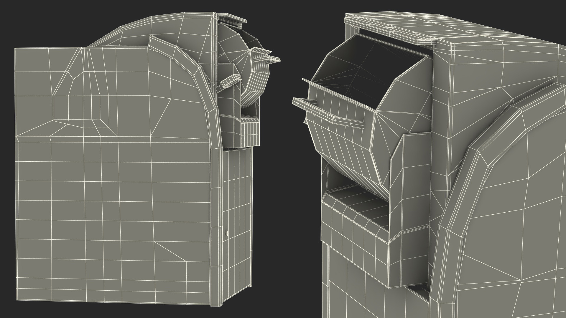 Drop Box Open Large 3D model