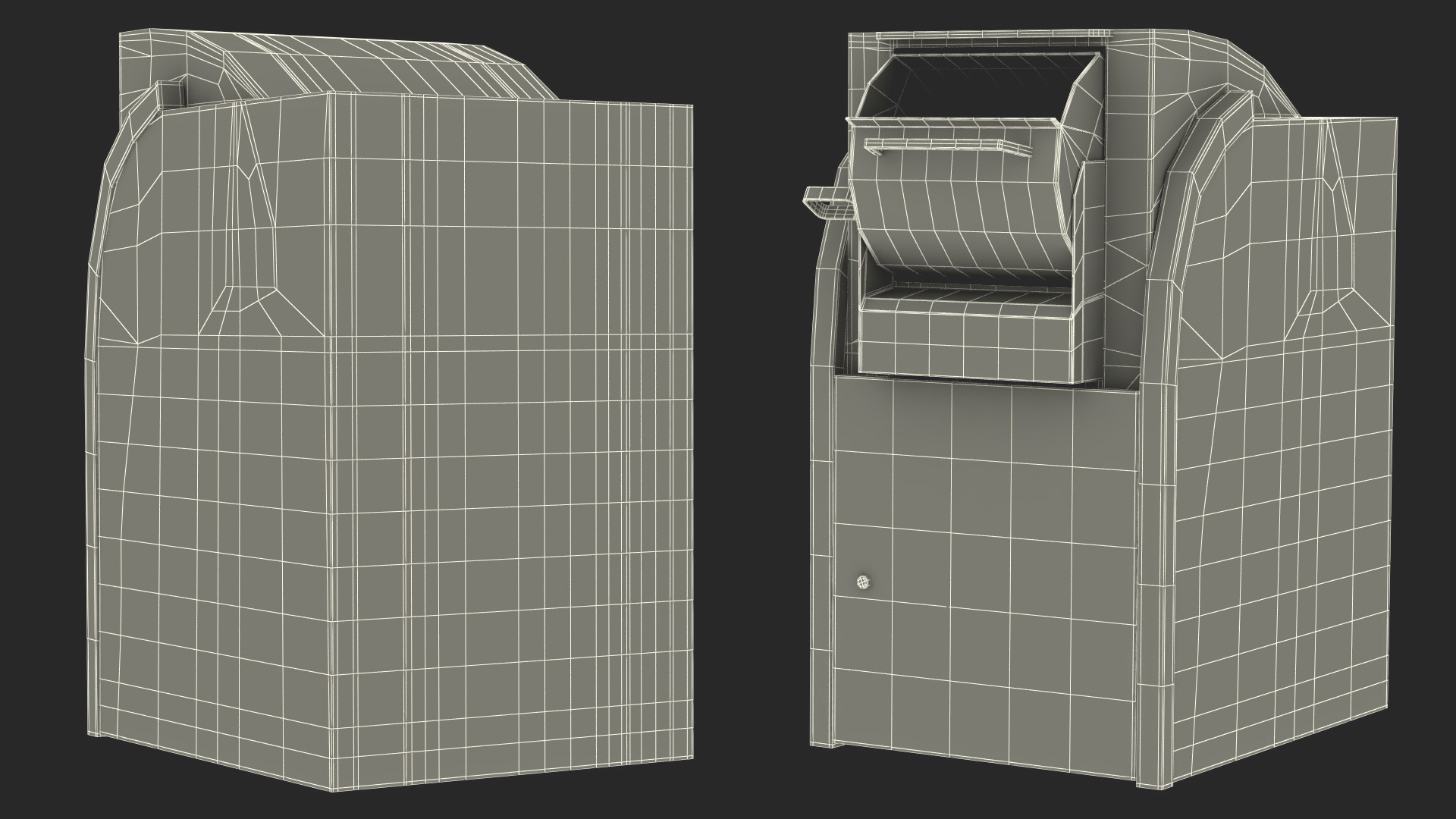 Drop Box Open Large 3D model