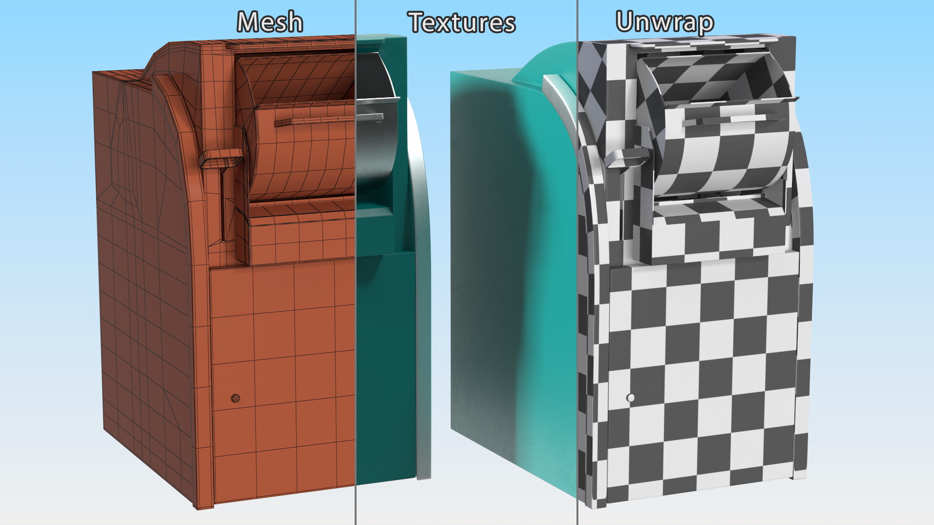 Drop Box Open Large 3D model