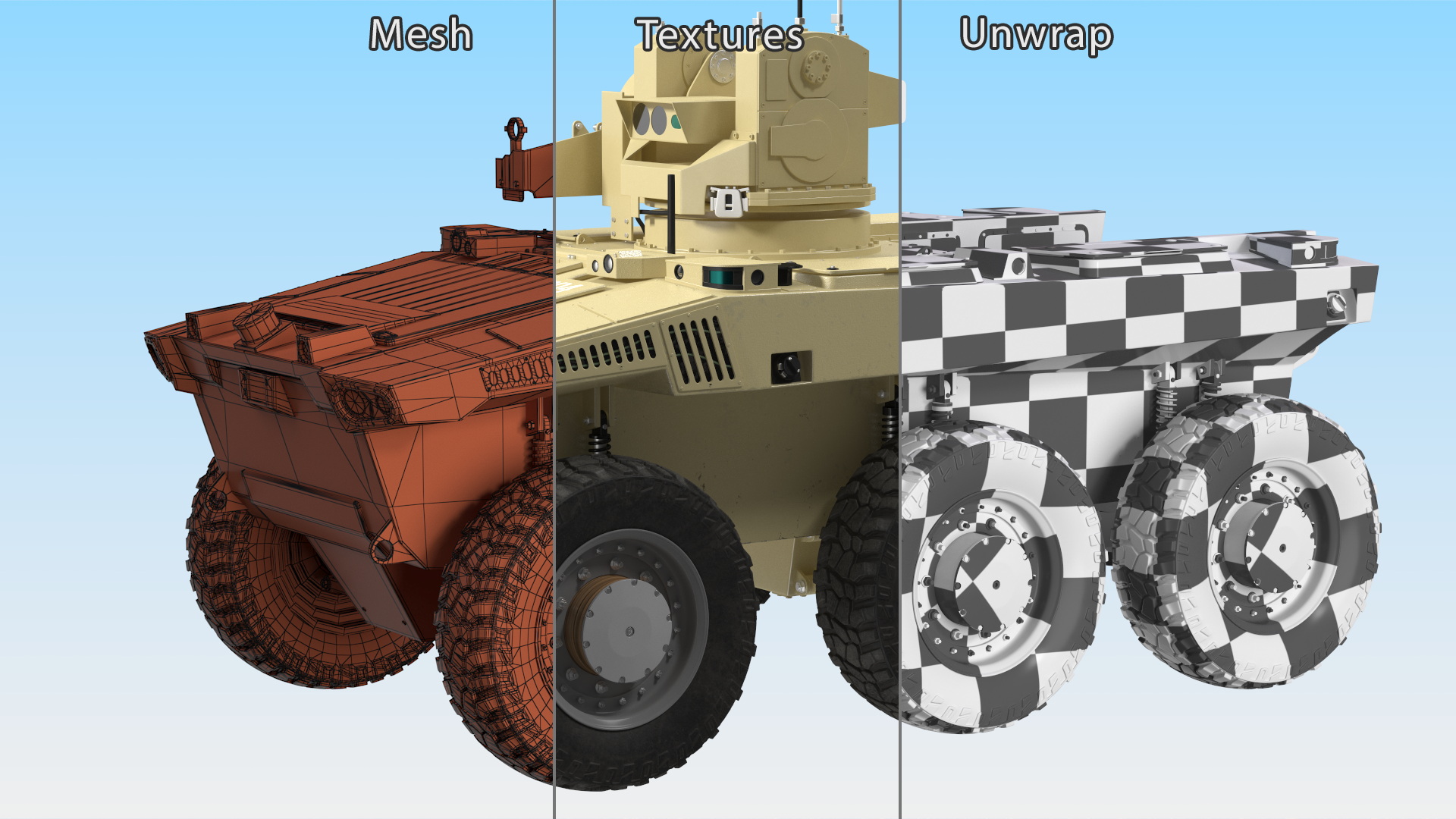 3D Military Robot Scout Rigged for Maya