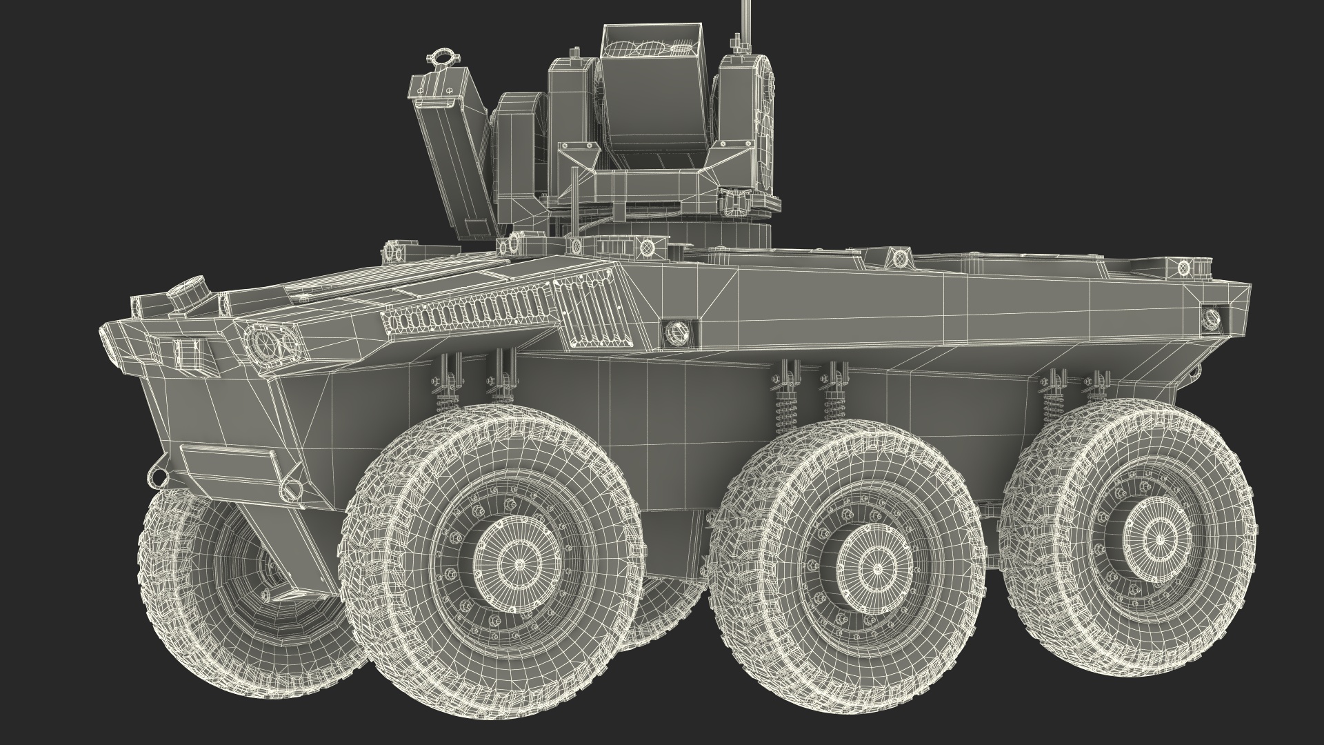 3D Military Robot Scout Rigged for Maya