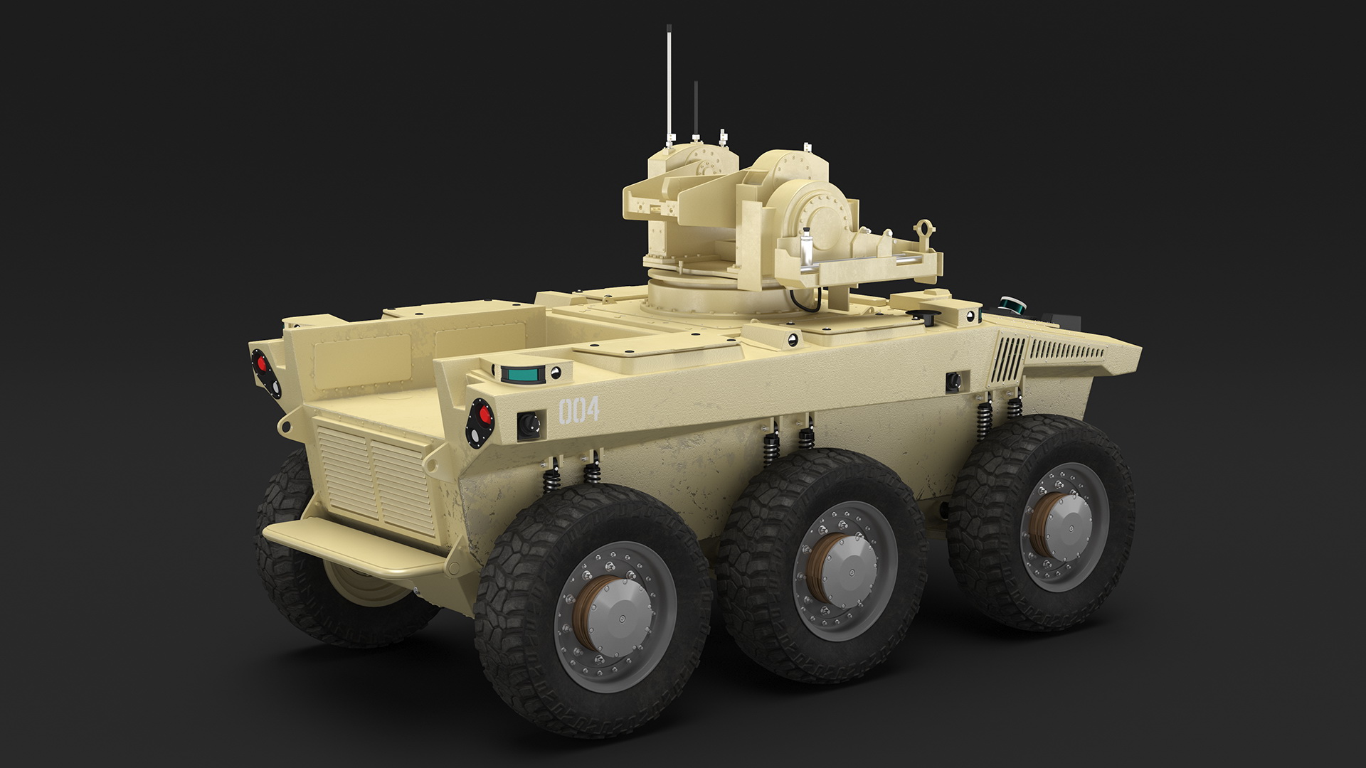 3D Military Robot Scout Rigged for Maya