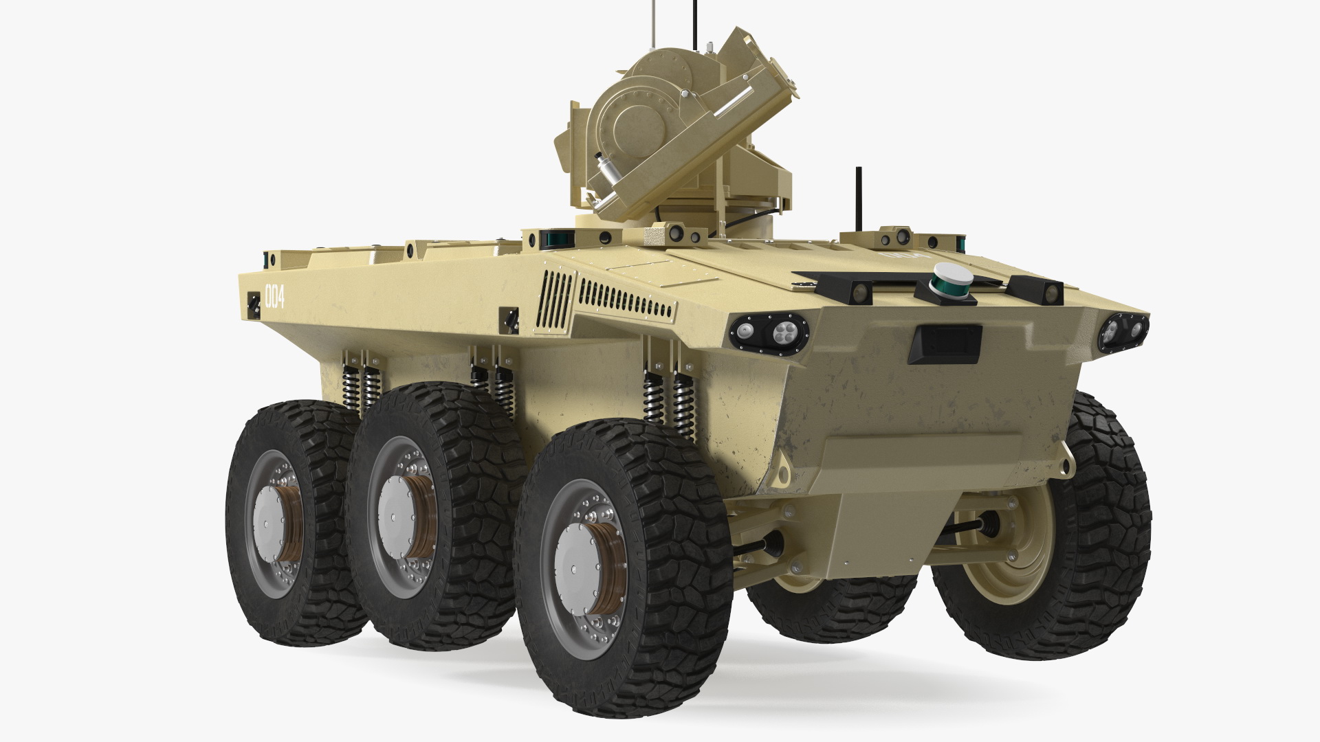 3D Military Robot Scout Rigged for Maya
