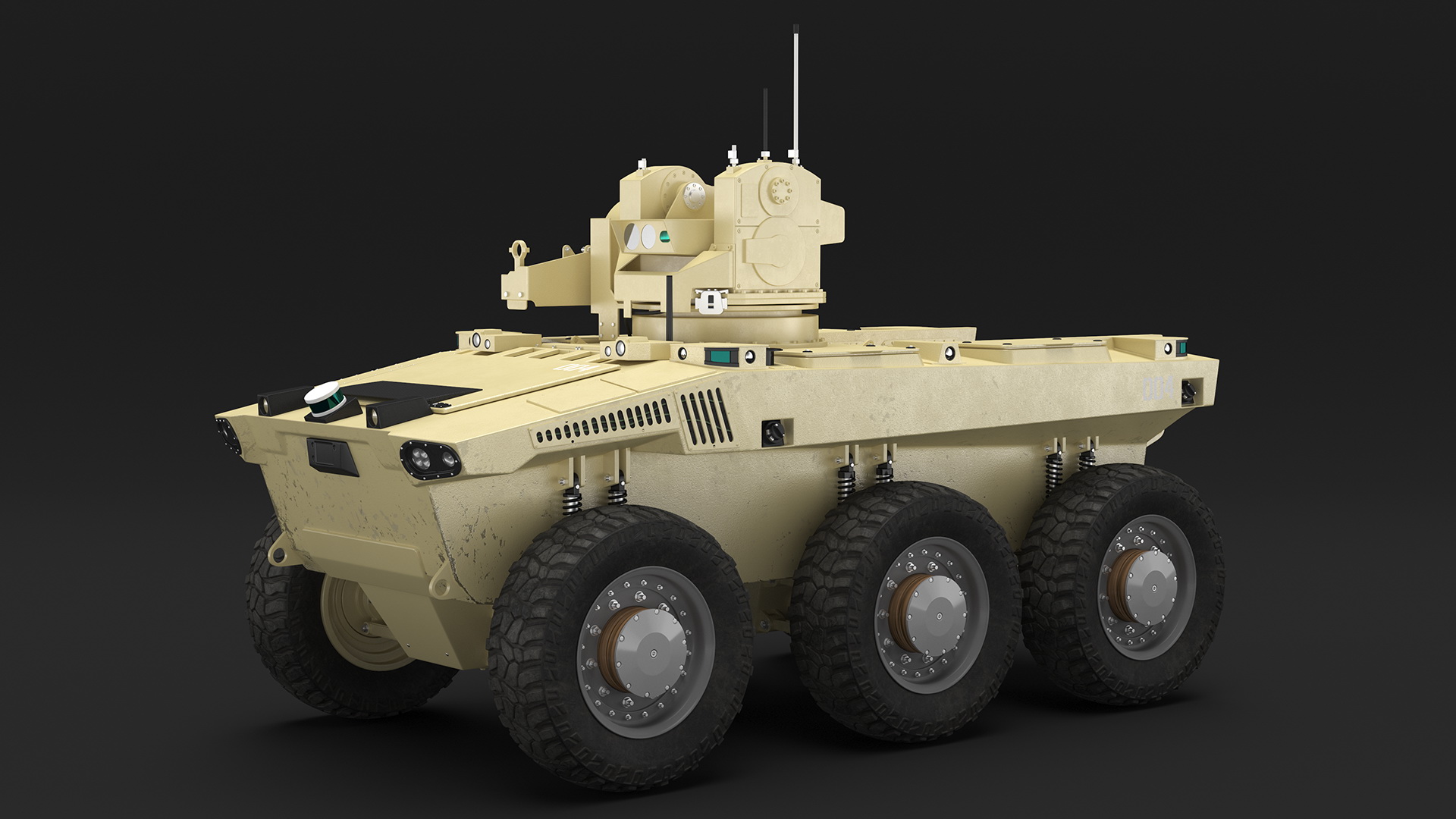 3D Military Robot Scout Rigged for Maya