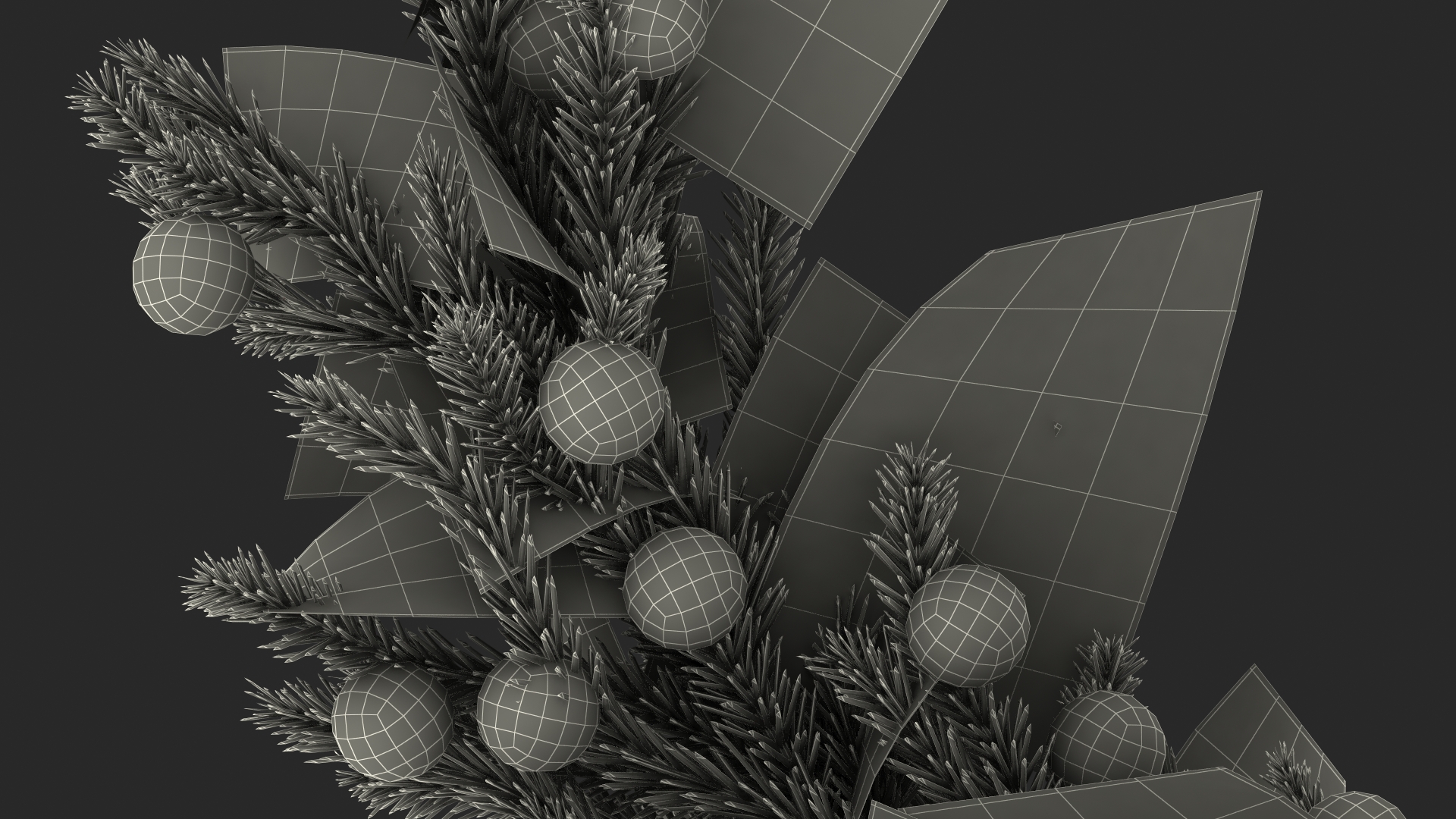 Christmas Wreath Garland 3D model