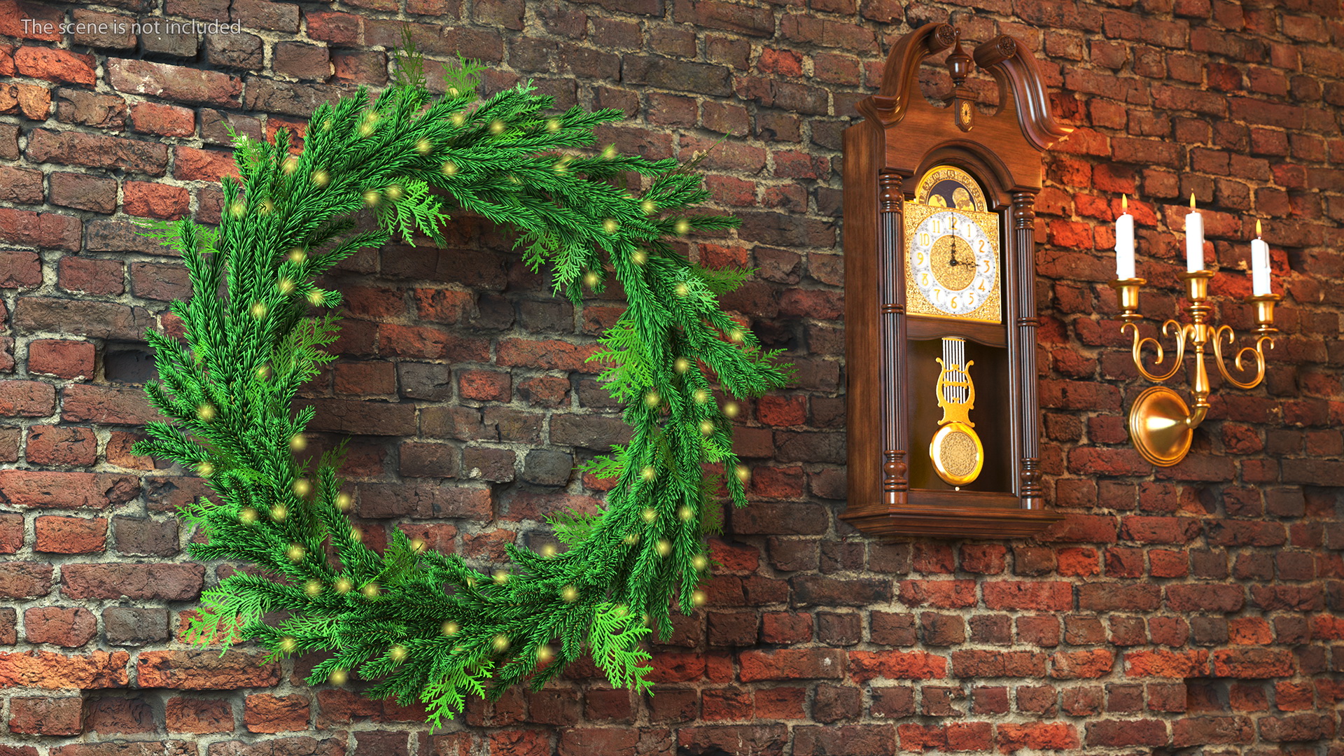 Christmas Wreath Garland 3D model
