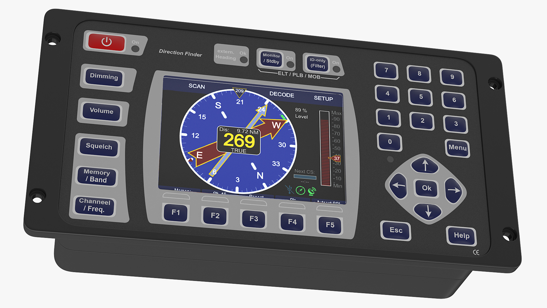 3D model SAR Multiband Direction Finder System with Antenna