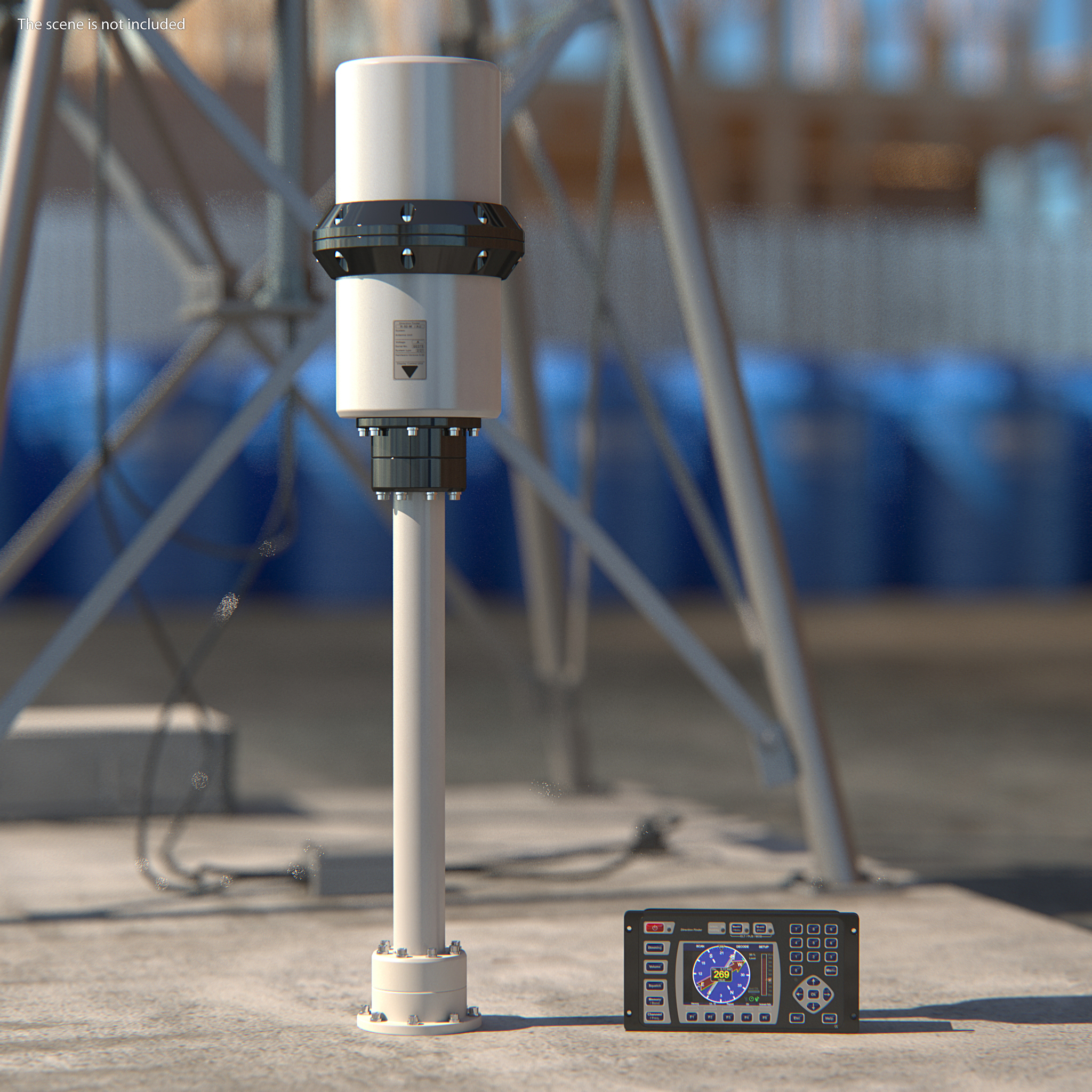 3D model SAR Multiband Direction Finder System with Antenna